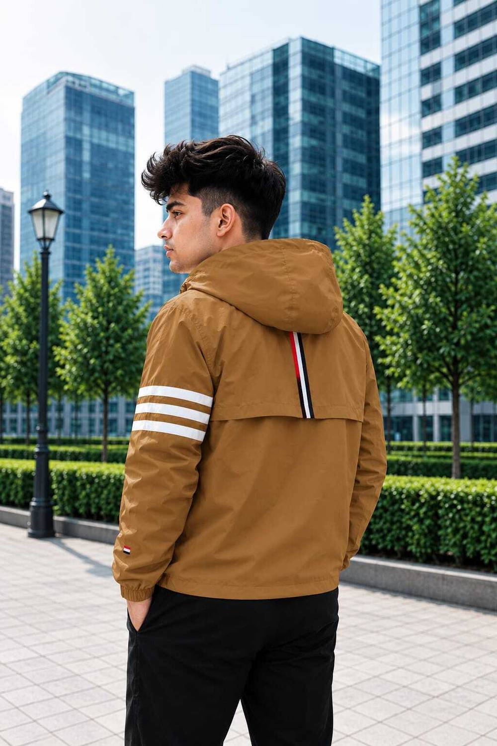 FLYXO Full Sleeve Striped Men Jacket - Image 4