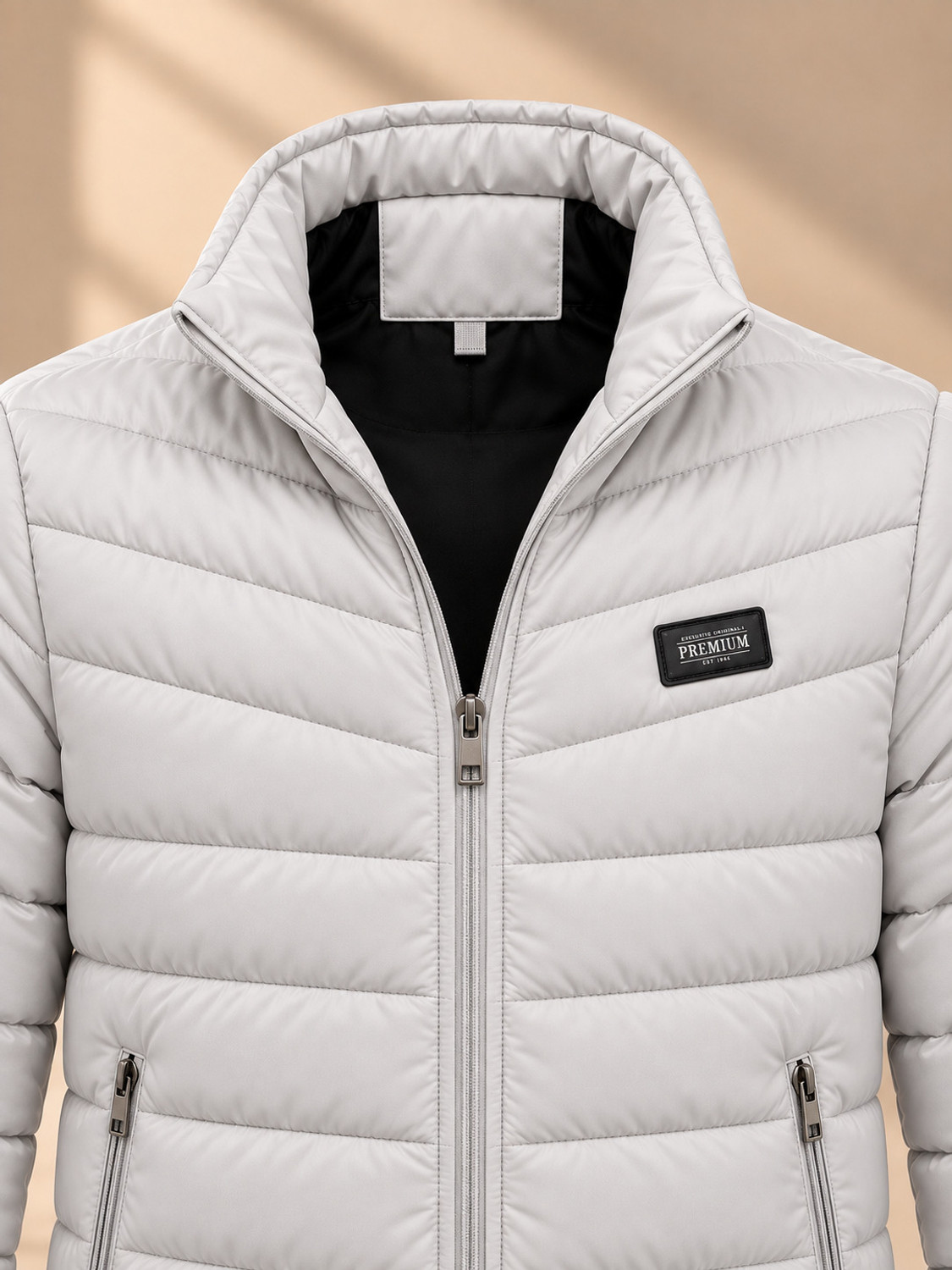 Image of Brayles Men Solid Puffer Jacket