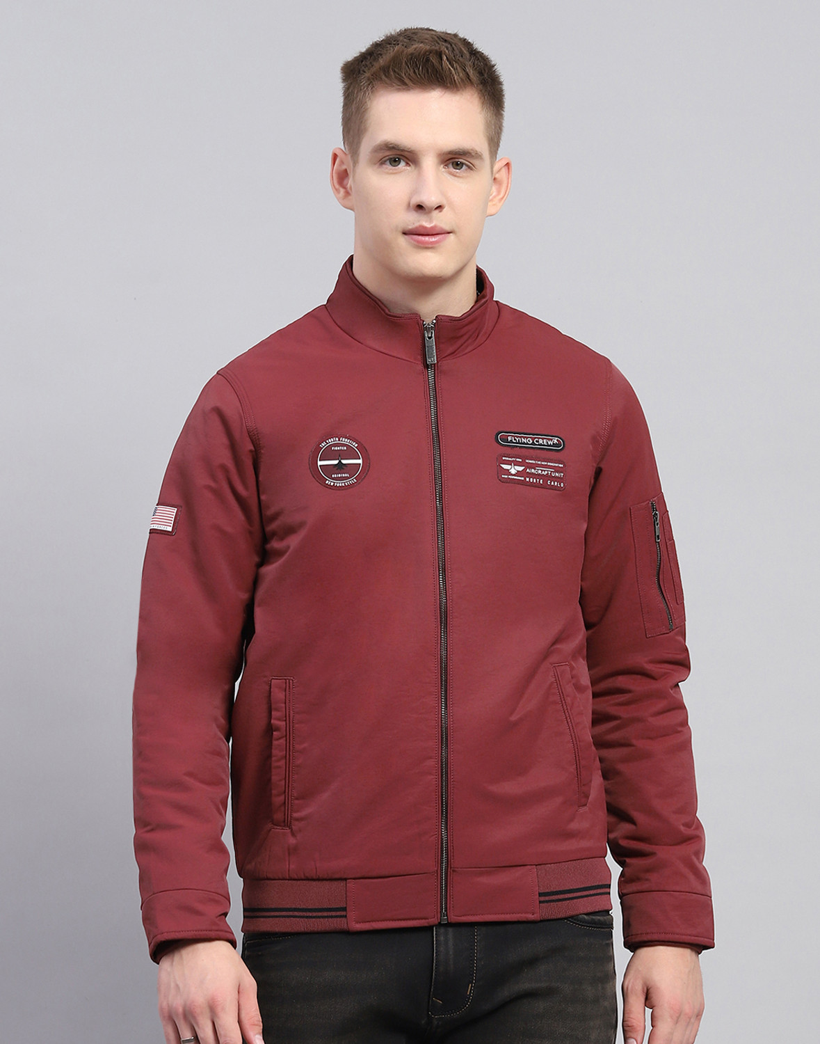 Image of MONTE CARLO Full Sleeve Solid Men Jacket