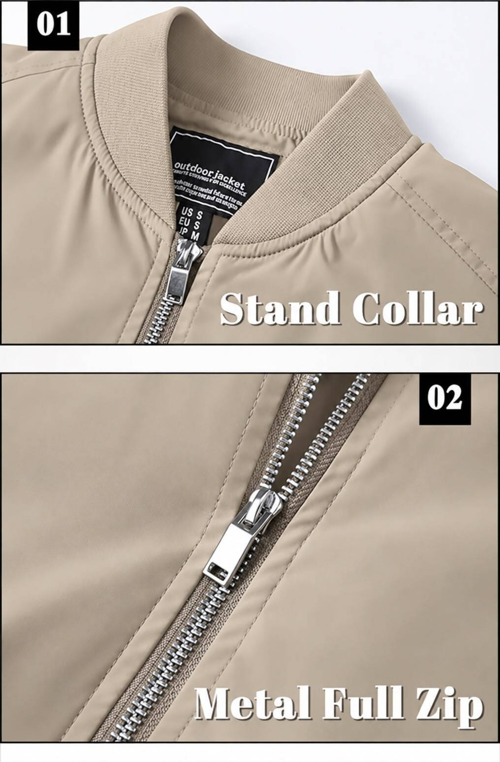Image of PESCHET Full Sleeve Solid Men Jacket