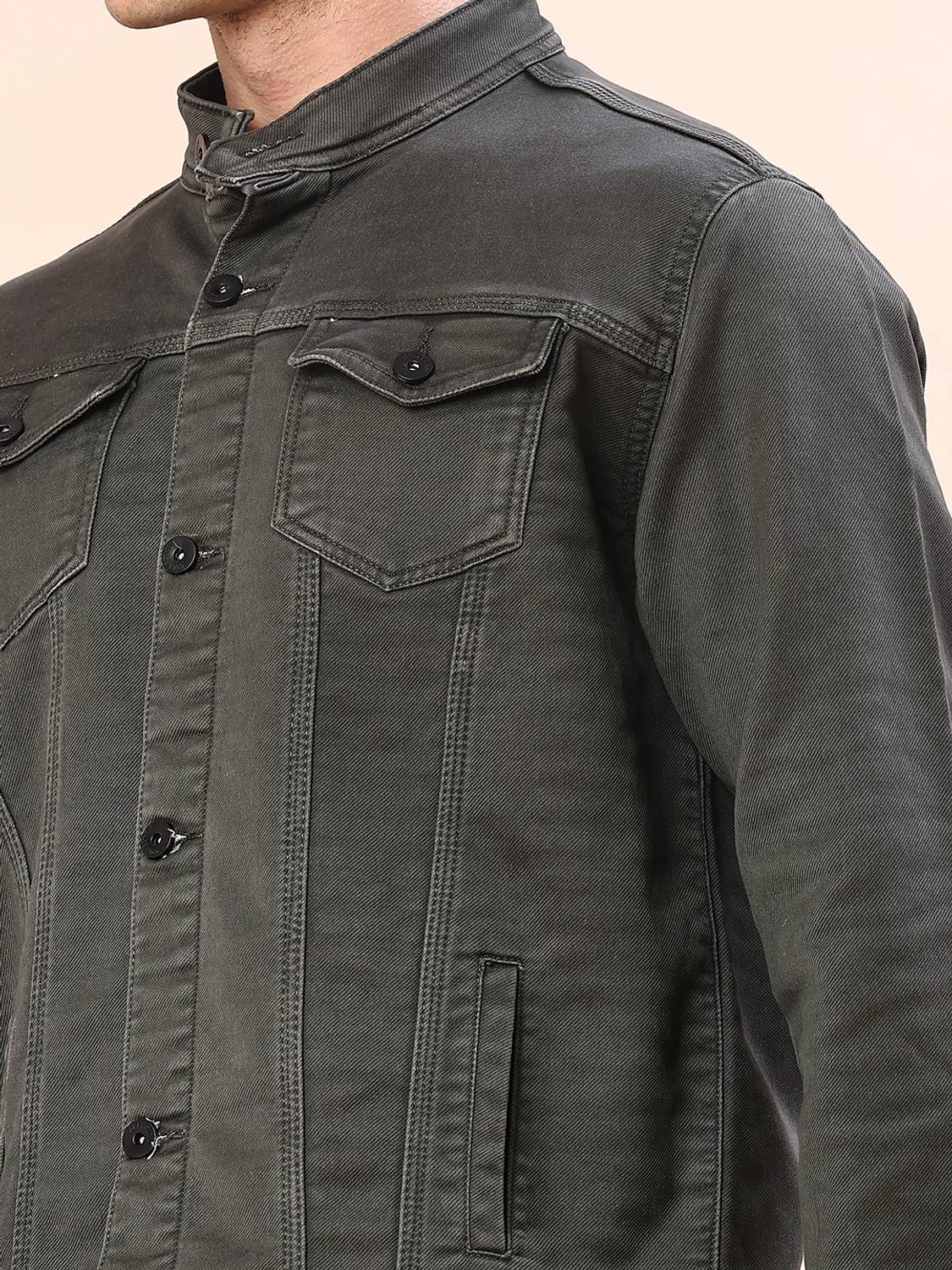 V-MART Men Blue Denim Jacket - Image 4