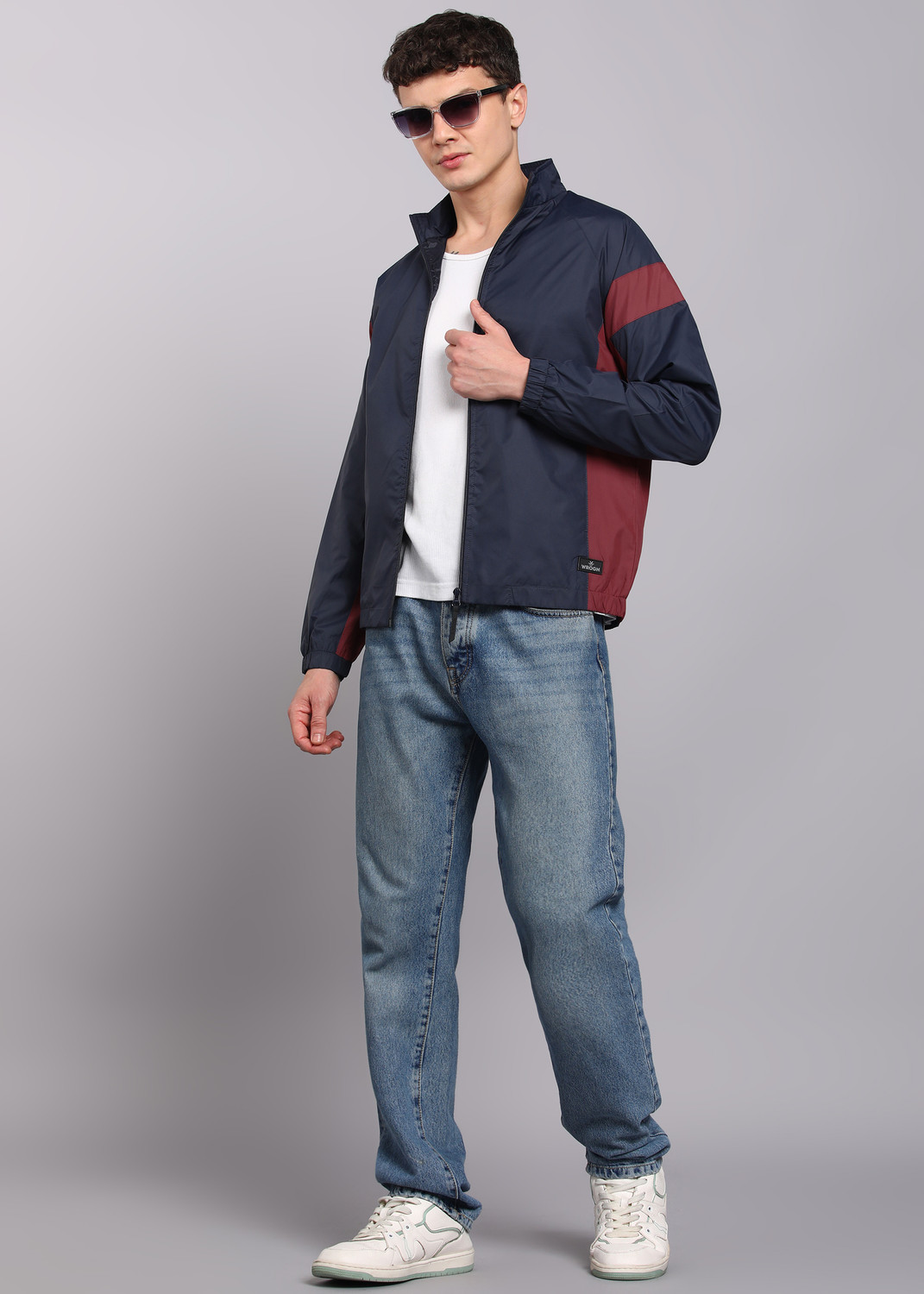 Image of WROGN Men Colorblock Casual Jacket