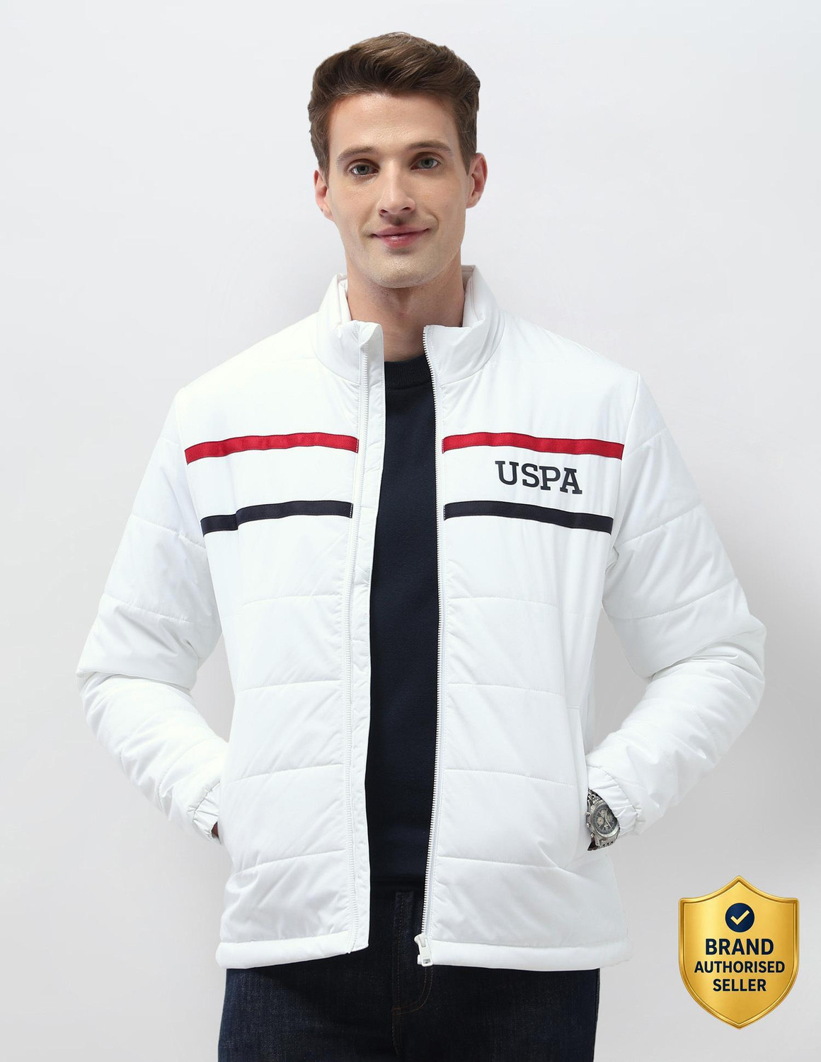 Image of U.S. POLO ASSN. Full Sleeve Solid Men Jacket