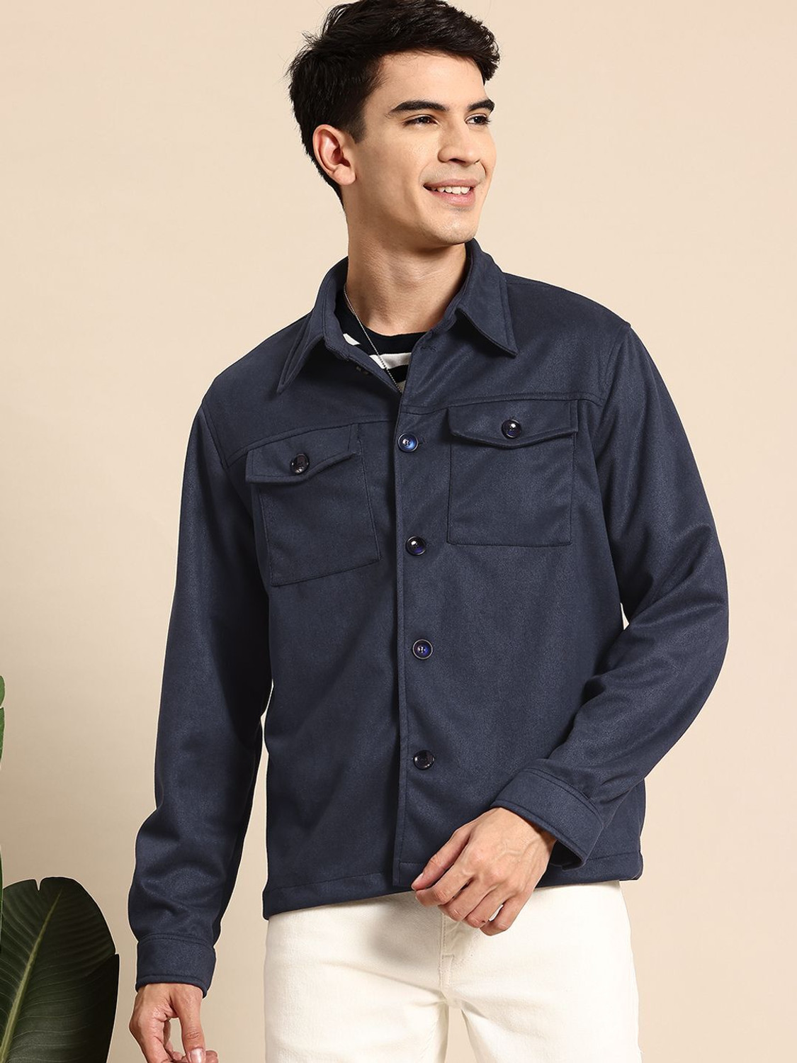 Image of Mast & Harbour Men Solid Tailored Jacket