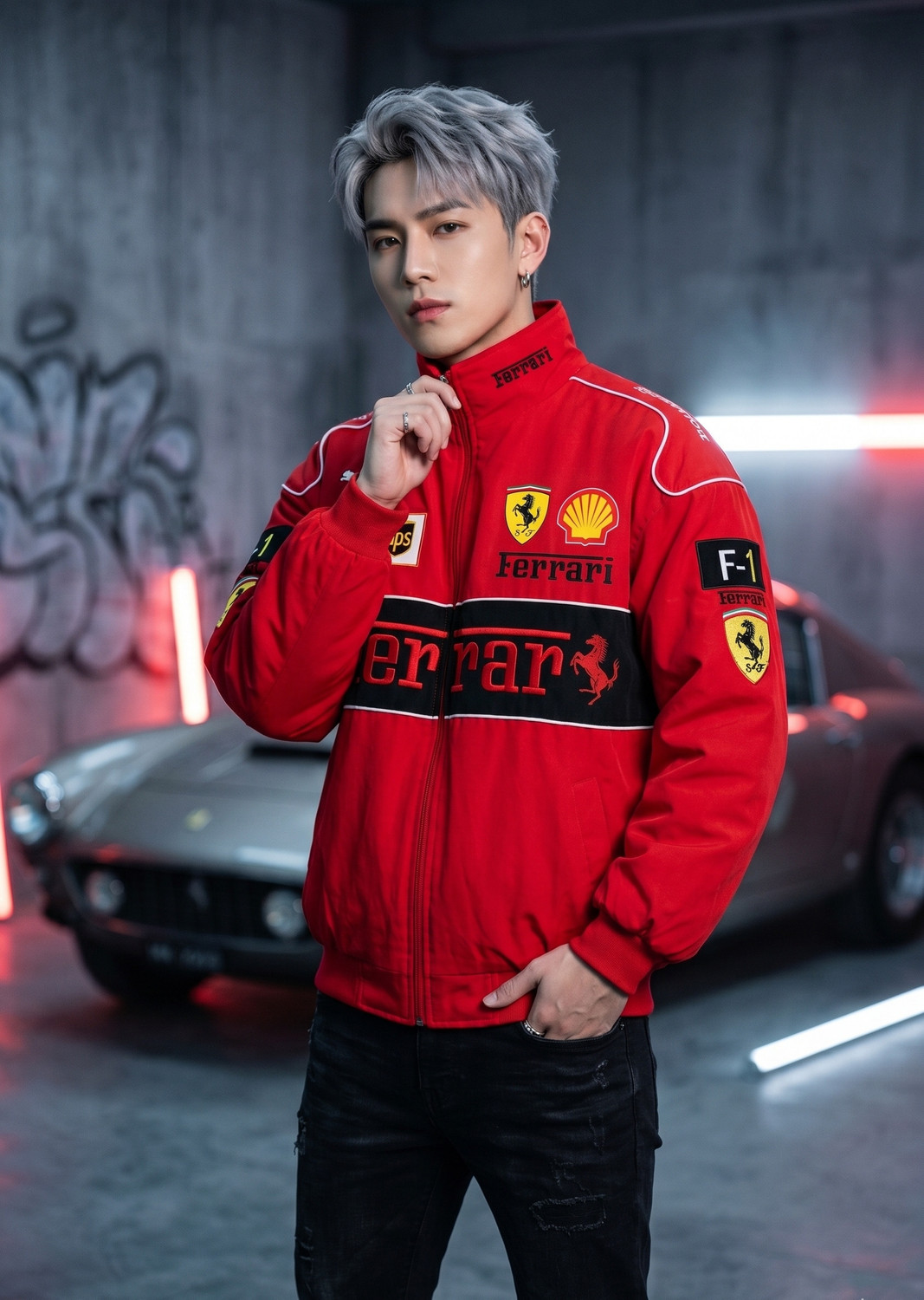 Image of FEARLESS Full Sleeve Printed Men & Women Jacket
