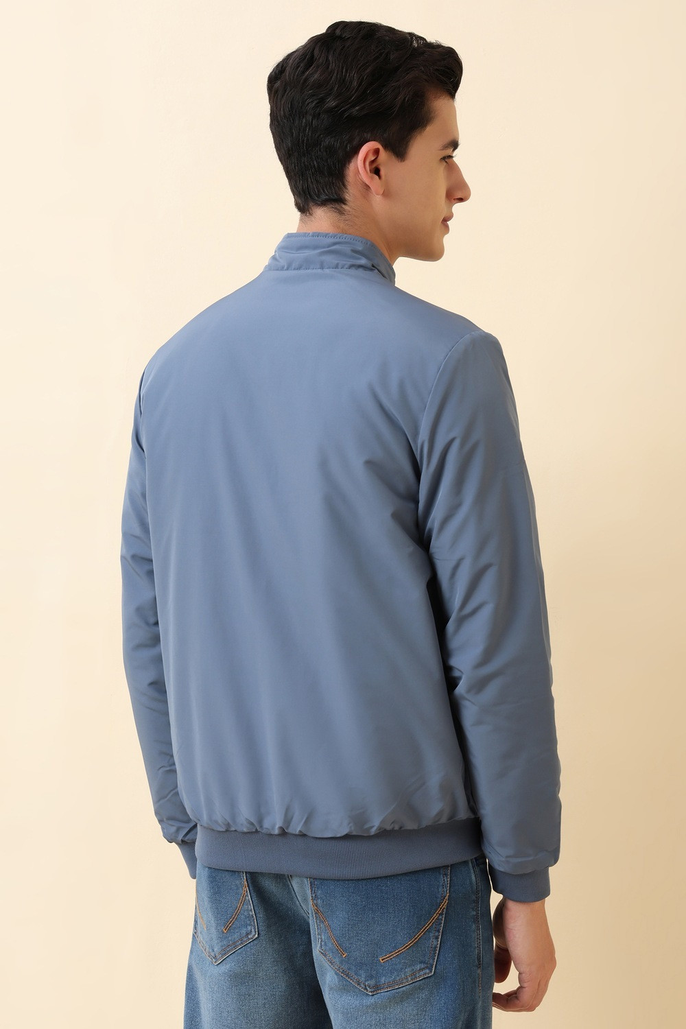 Image of Allen Solly Full Sleeve Solid Men Jacket