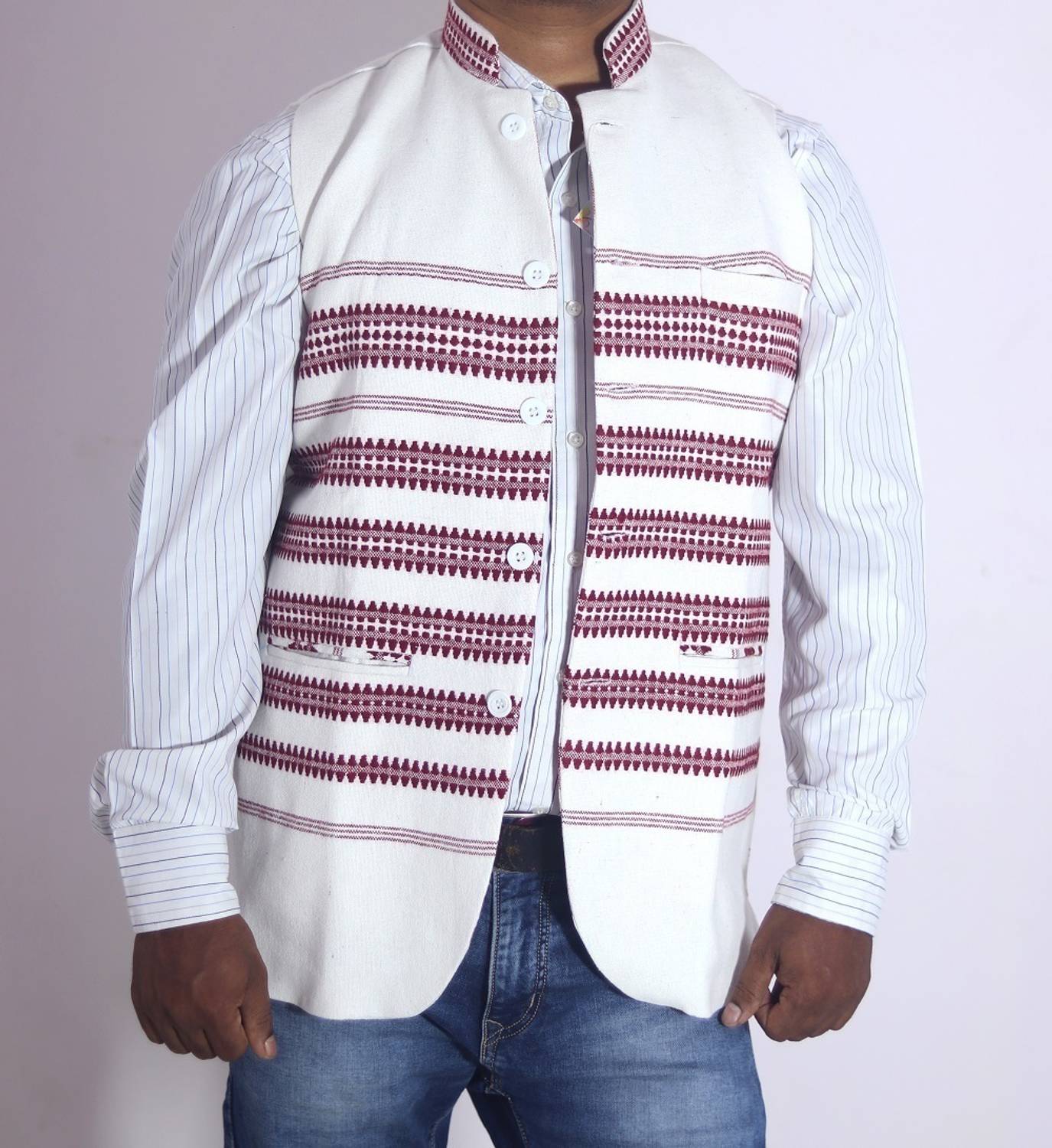 ADIVASI SHOP Sleeveless Solid Men & Women Jacket