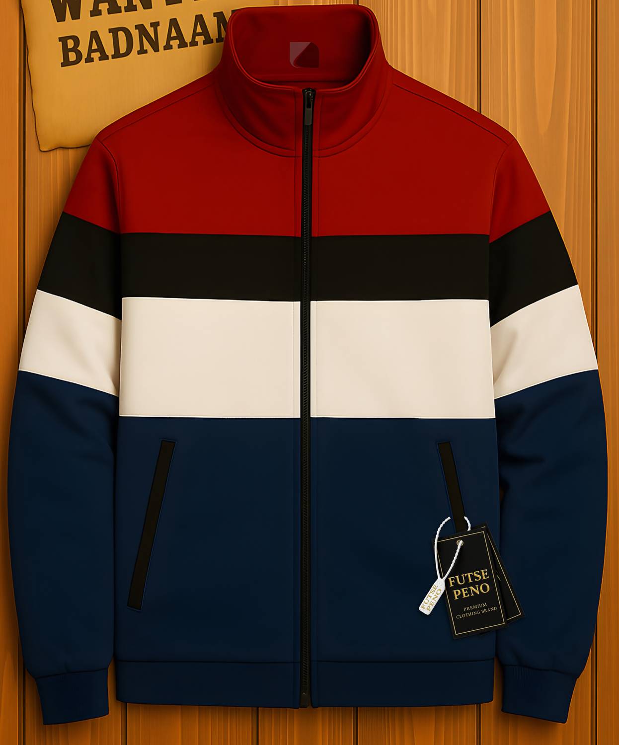 FUTSE PENO Full Sleeve Colorblock Men Jacket