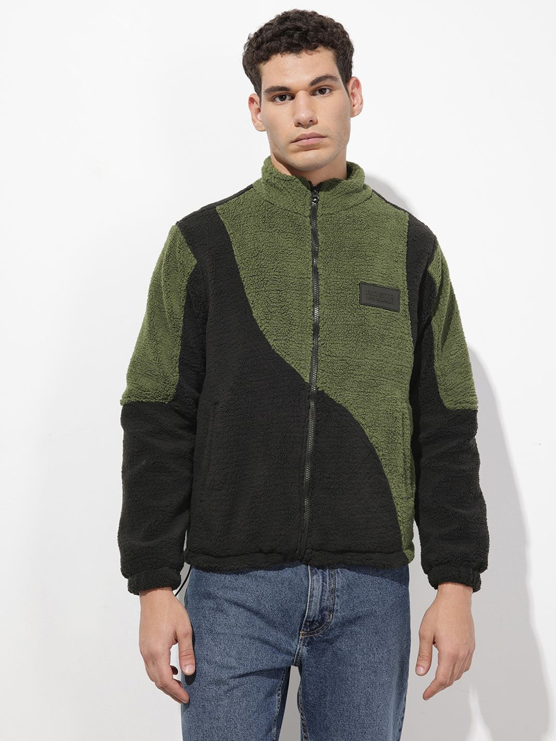 Image of Roadster Full Sleeve Self Design Men Jacket