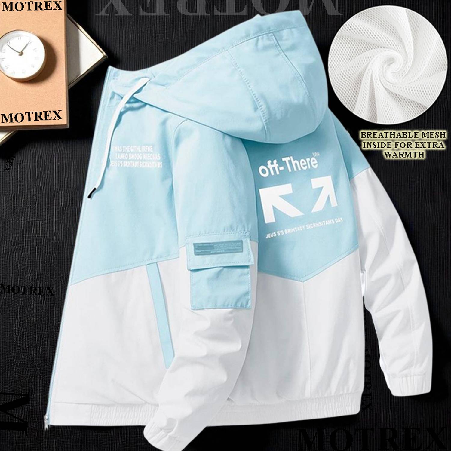 MOTREX Men's Color Block Full Sleeve Jacket - Image 1
