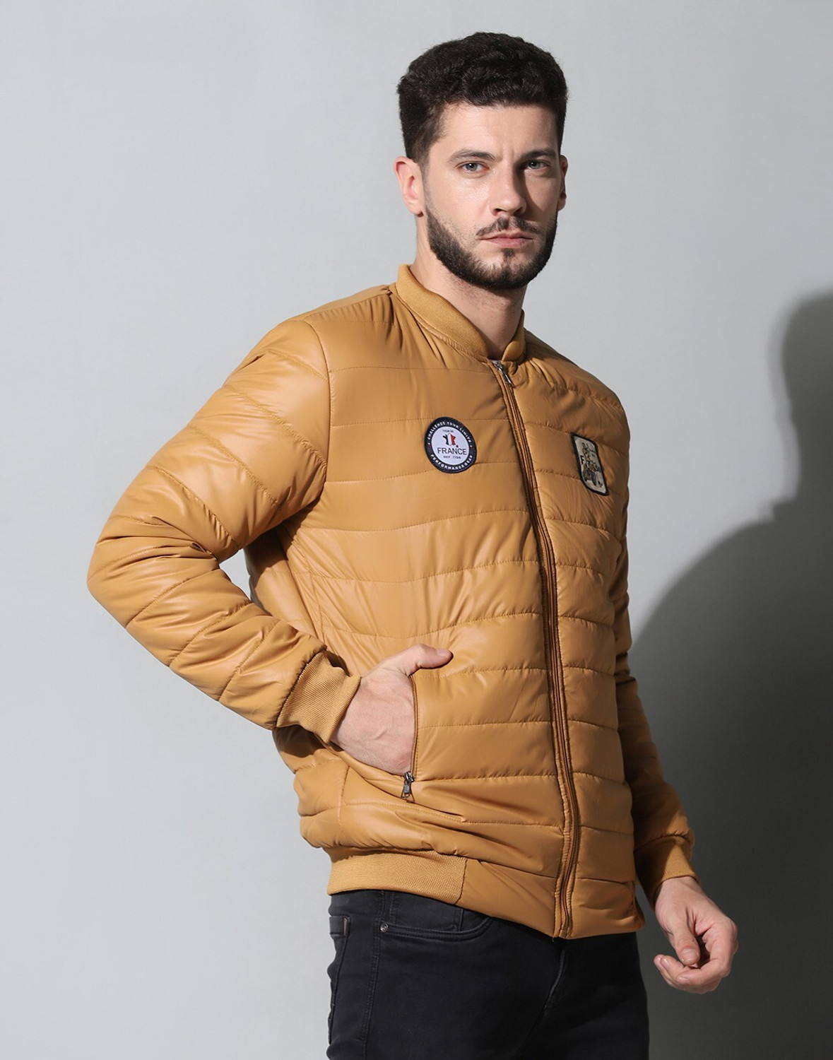 Image of Mia Fashion Full Sleeve Printed Men Jacket