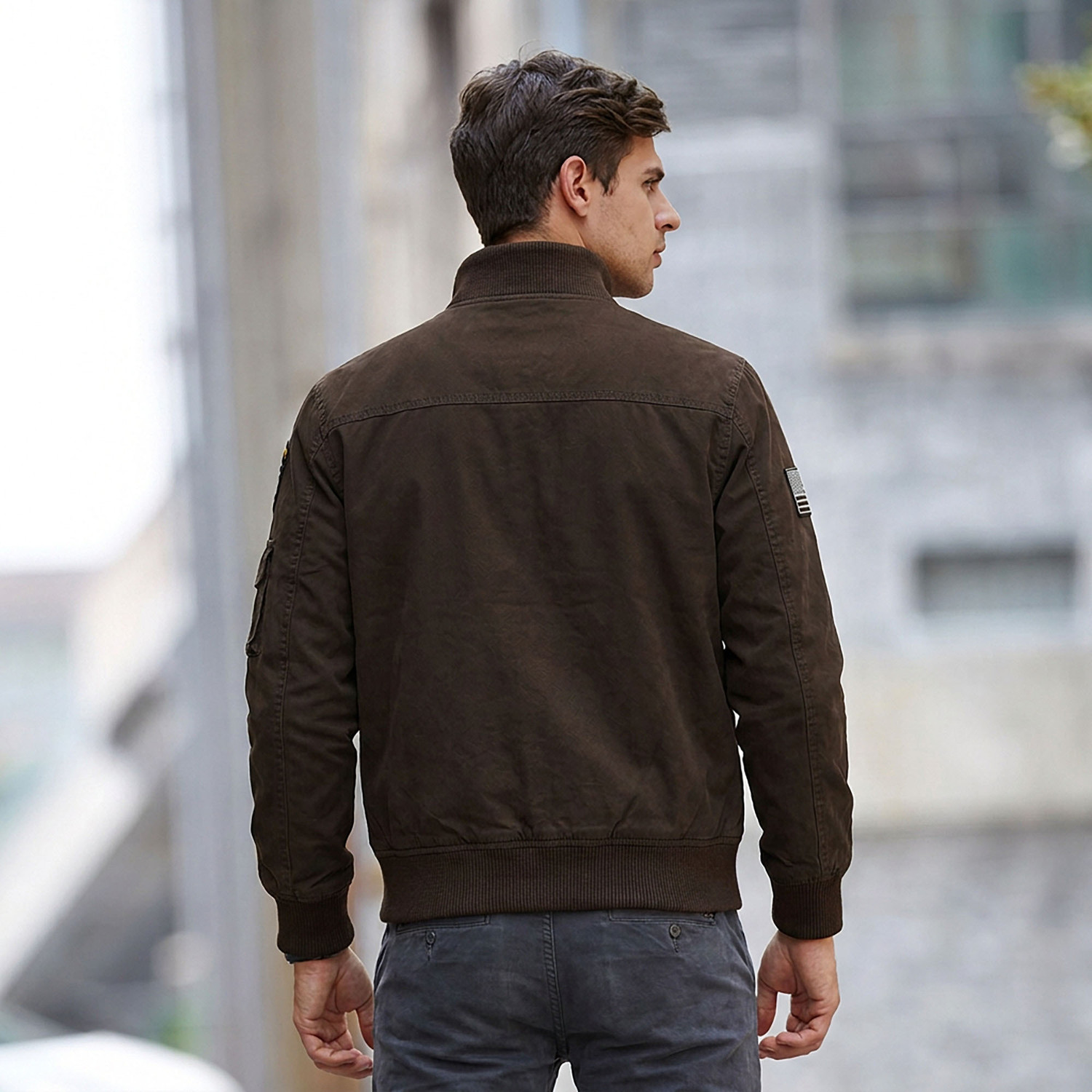 Image of FUTSE PENO Full Sleeve Applique Men Jacket