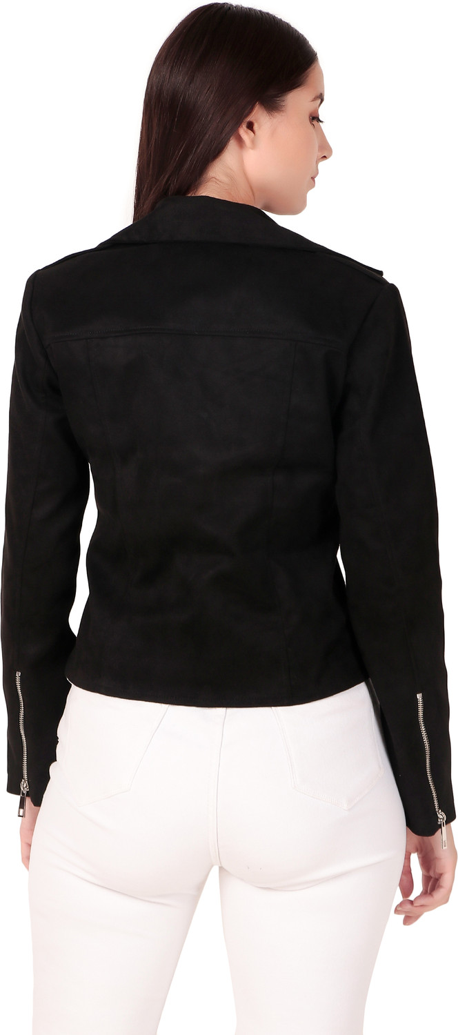 Image of Leather Retail Full Sleeve Solid Women Jacket