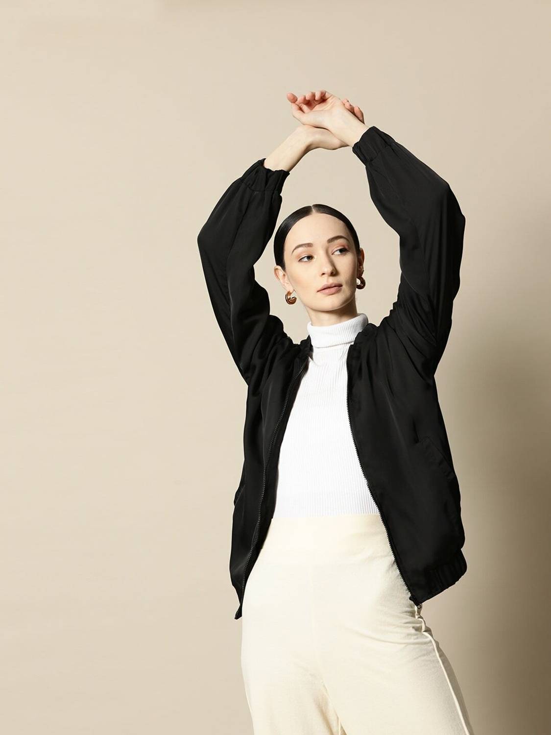 Bower Full Sleeve Solid Women Jacket