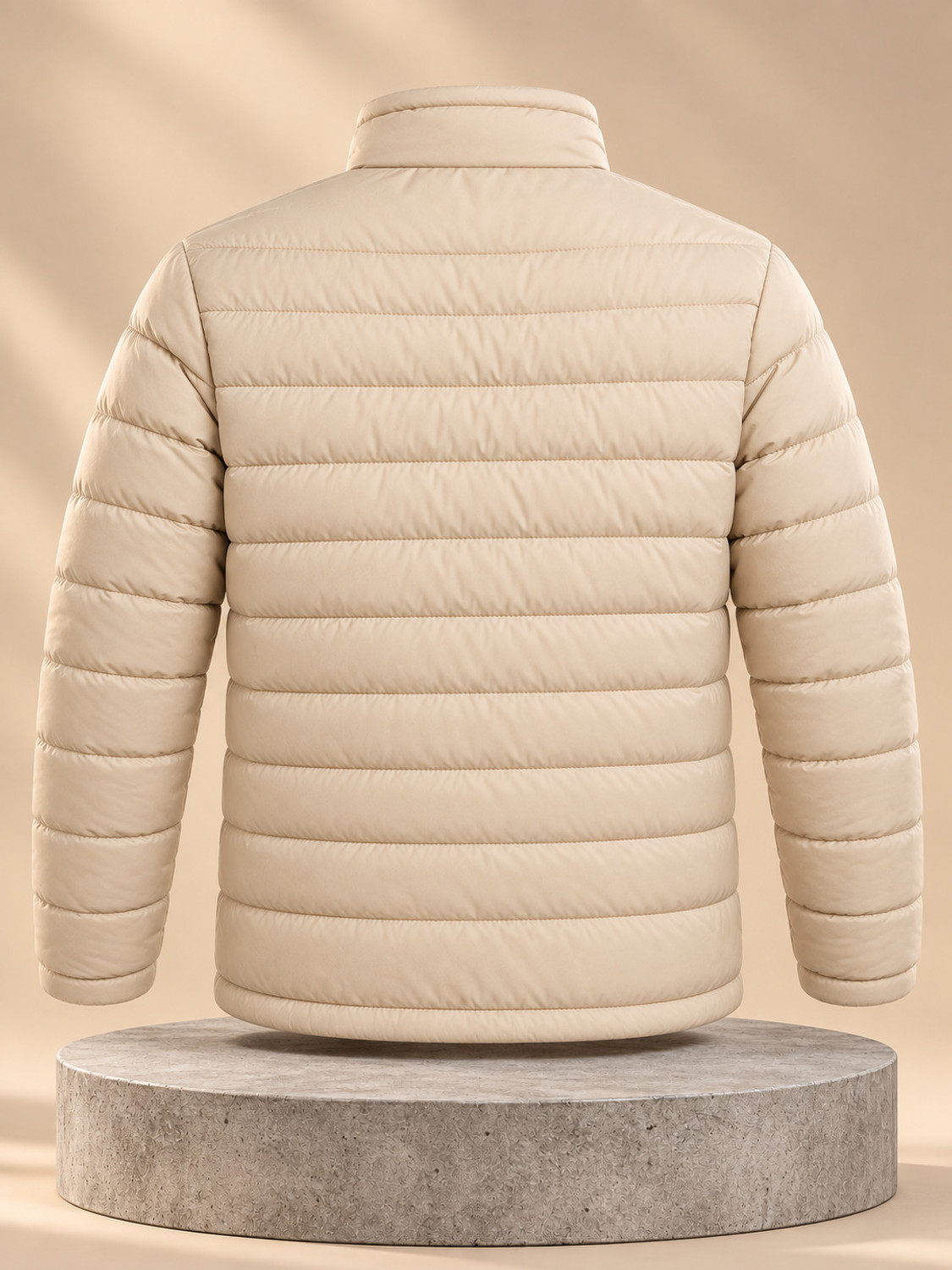 Image of DUCOHIVE Men Self Design Puffer Jacket