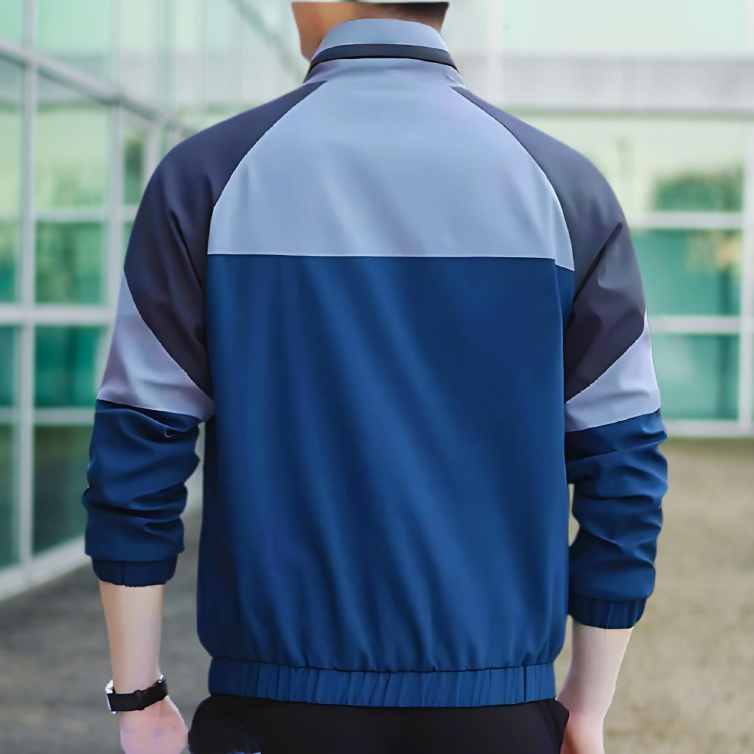 Image of Suhoor Fashion Full Sleeve Colorblock Men Jacket