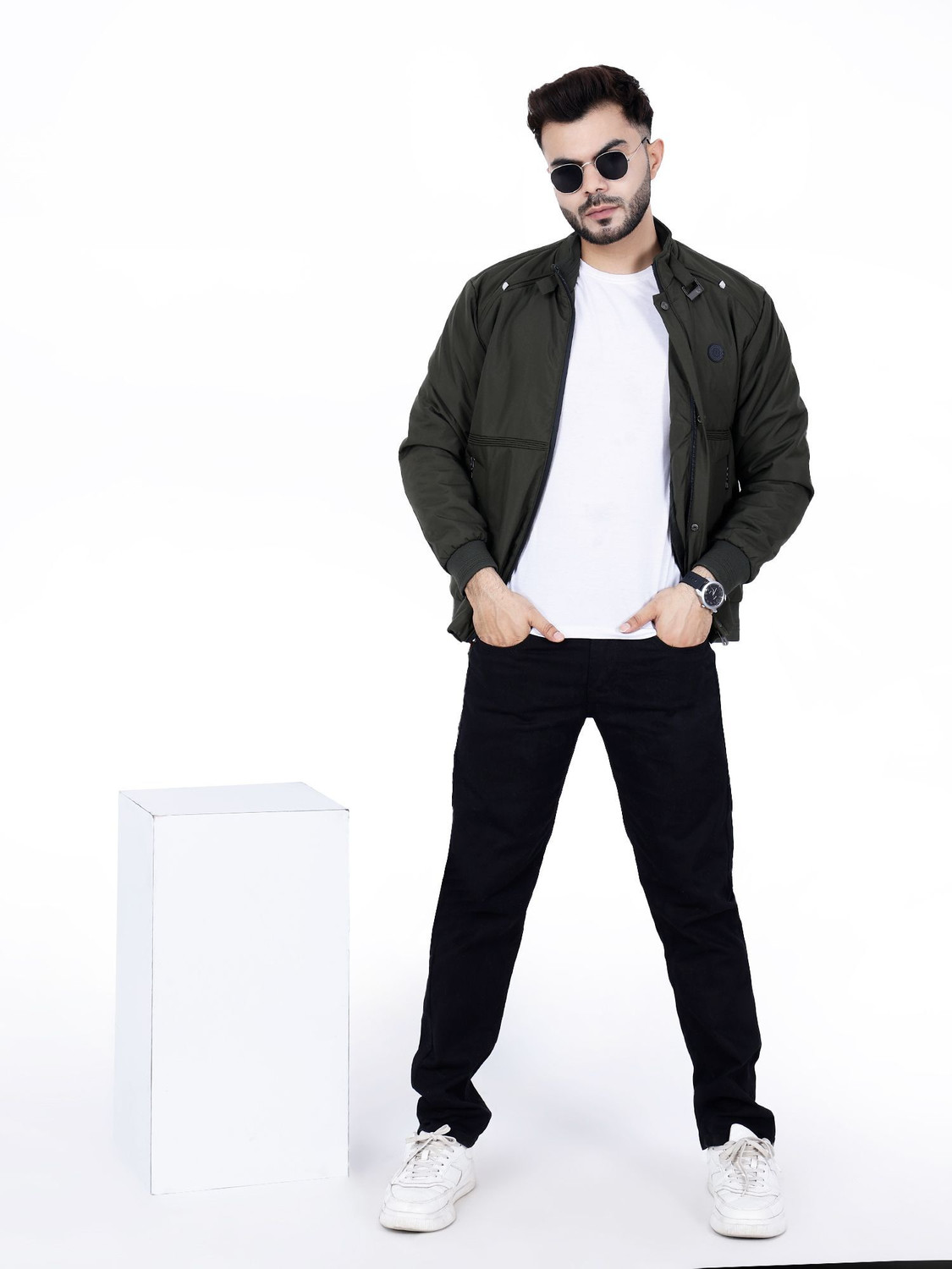 Image of Dollar Full Sleeve Solid Men Jacket