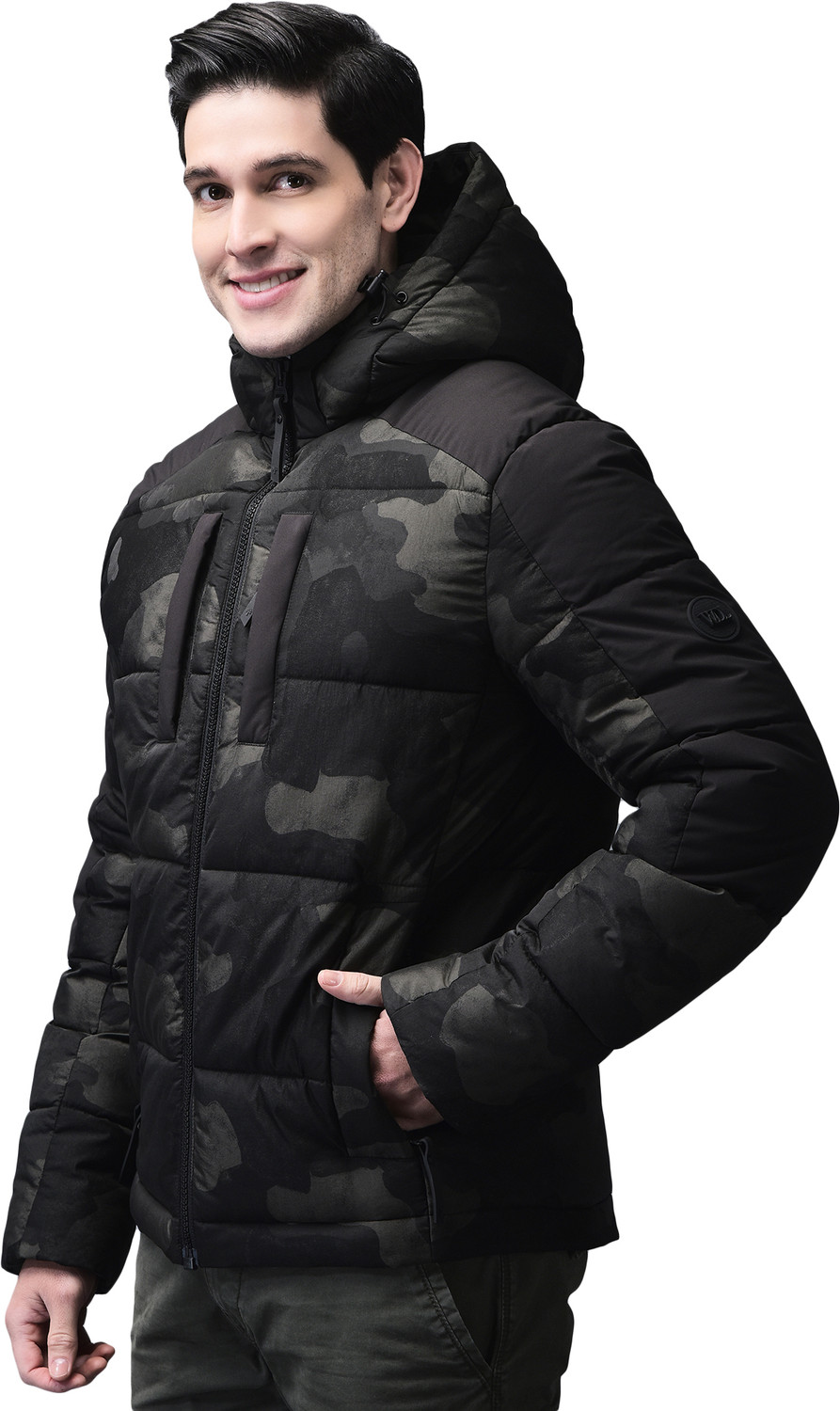 Image of WOODLAND Full Sleeve Camouflage Men Jacket