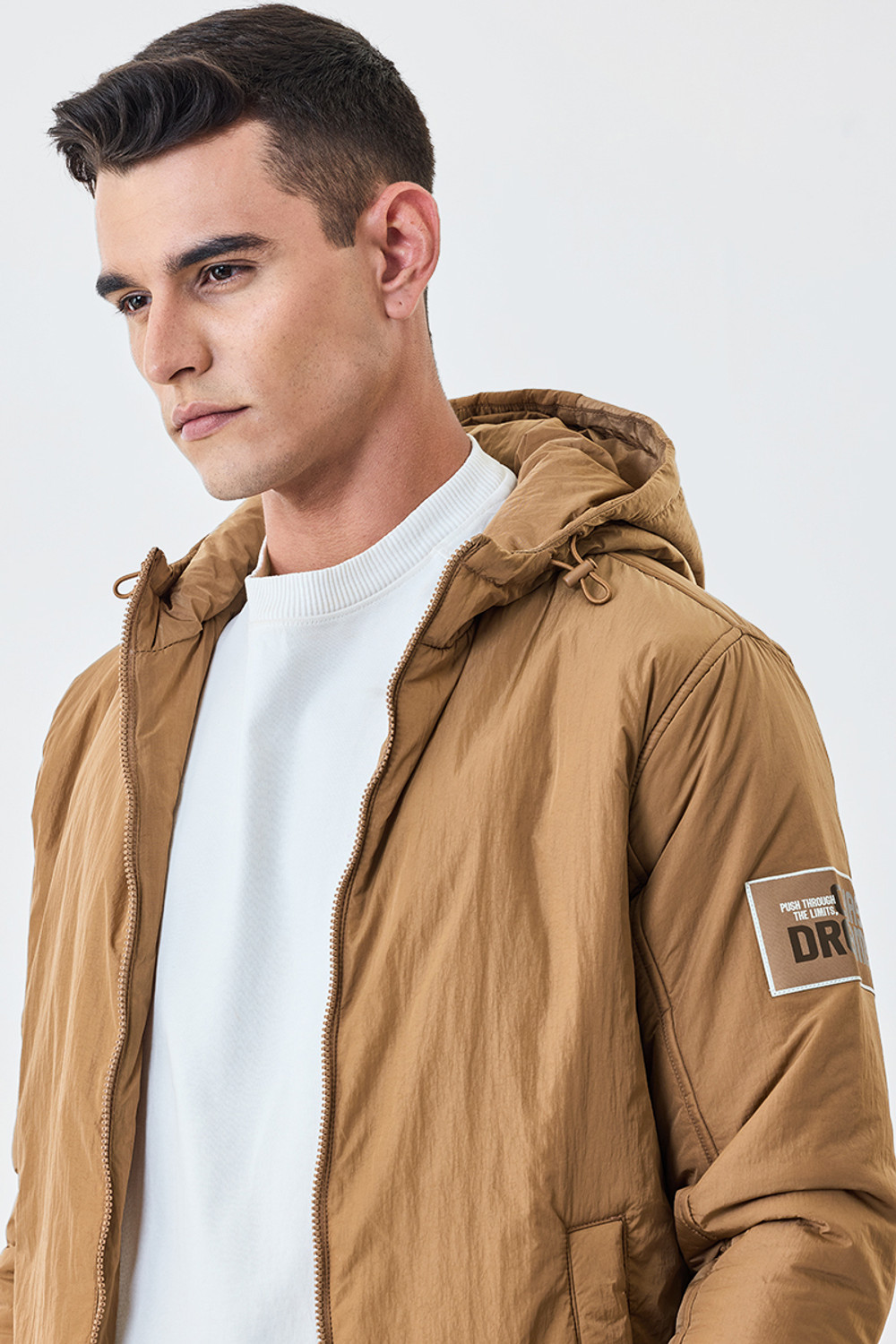Image of Snitch Men Solid Casual Jacket