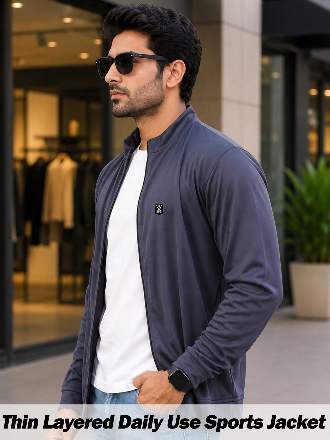Image of VeBNoR Full Sleeve Solid Men Jacket