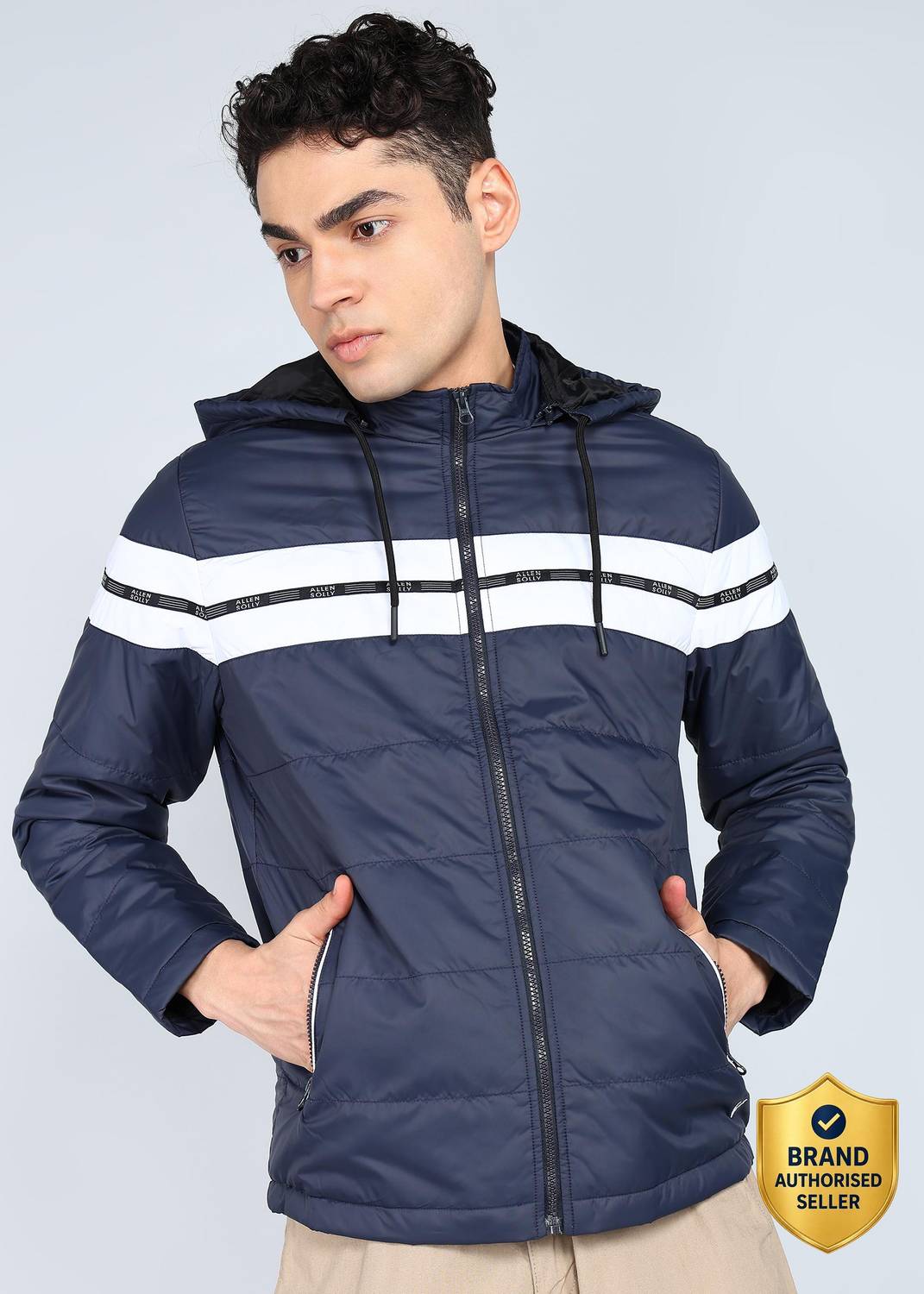 Allen Solly Full Sleeve Solid Men Jacket