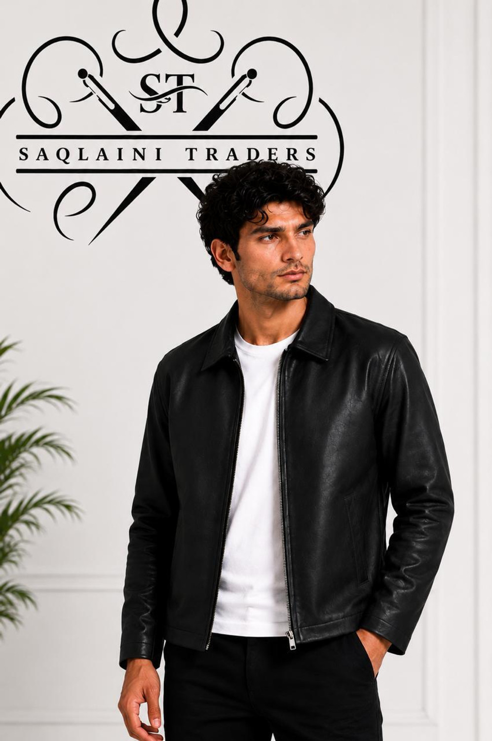 Image of saqlaini traders Full Sleeve Solid Men Jacket