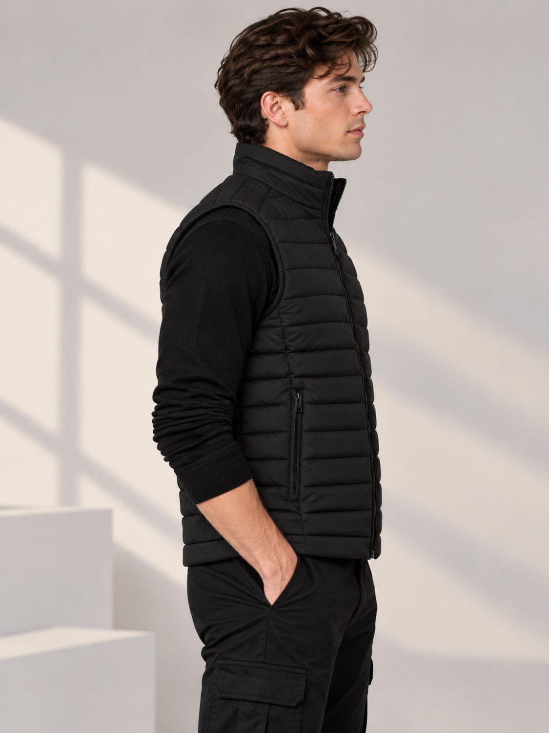Image of NUEVOSPORTA Men Solid Puffer Jacket