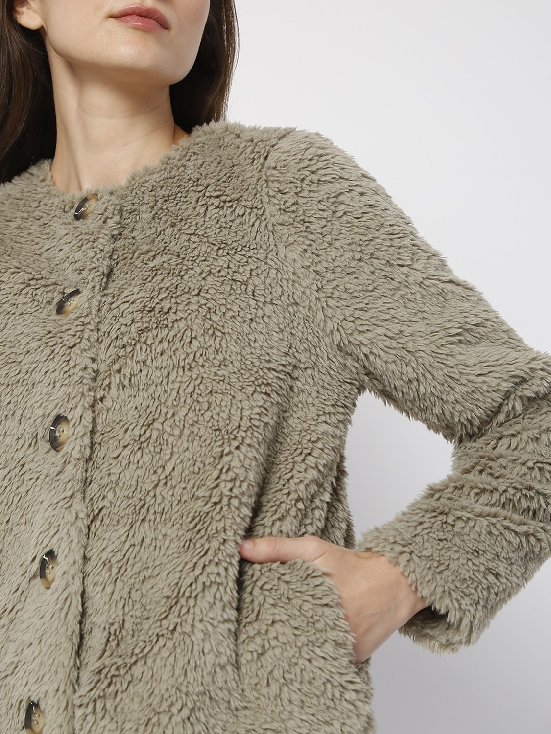 Image of VERO MODA Full Sleeve Self Design Women Jacket