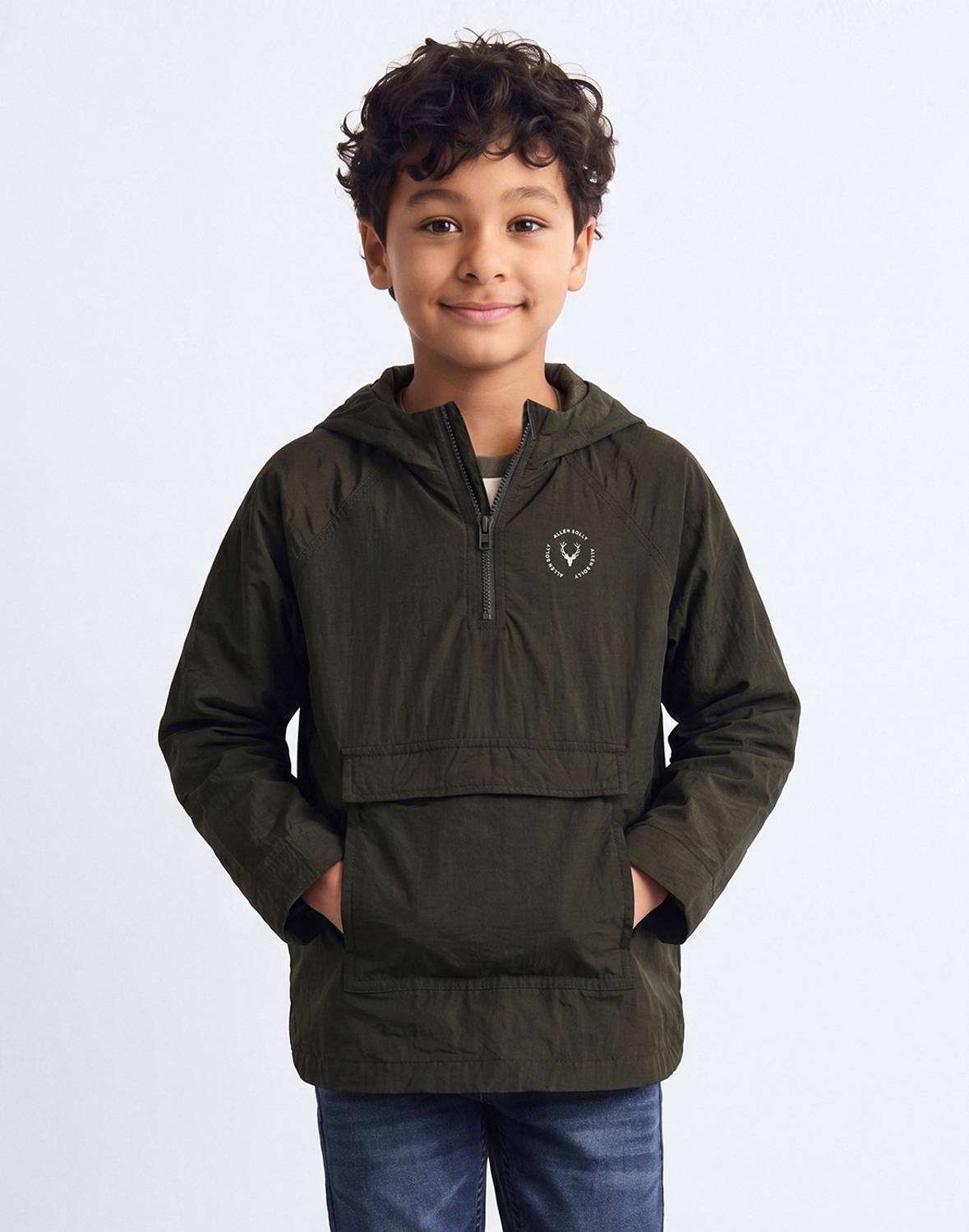 Allen Solly Full Sleeve Solid Boys Jacket