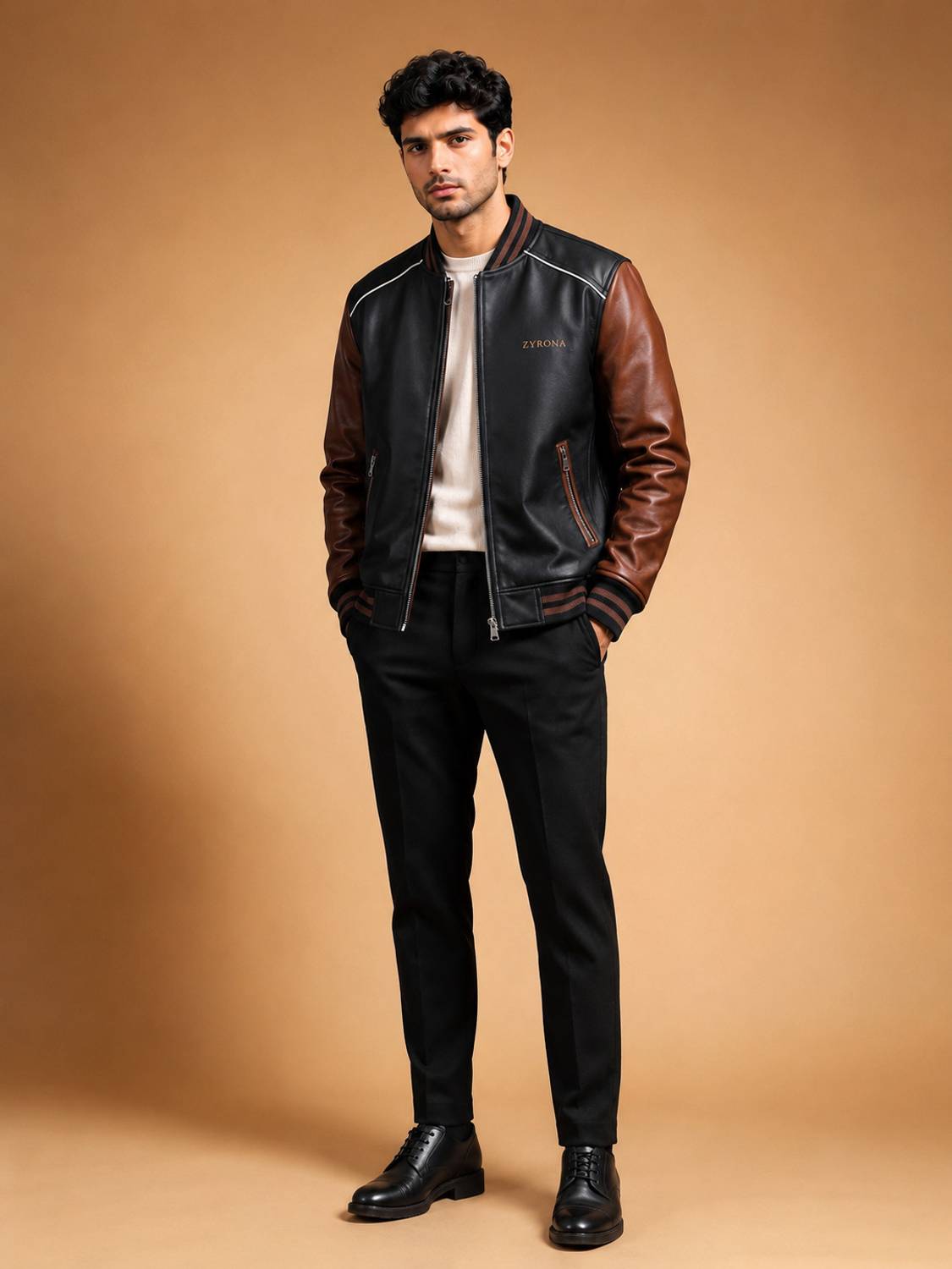 ZYRONA Full Sleeve Colorblock Men Jacket - Image 3