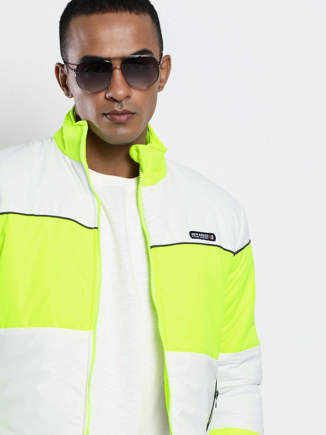 Image of The Indian Garage Co. Full Sleeve Colorblock Men Jacket