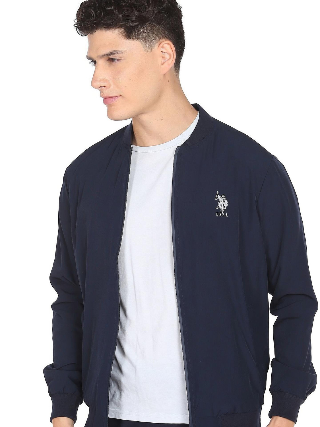 Image of U.S. POLO ASSN. Men Solid Bomber Jacket