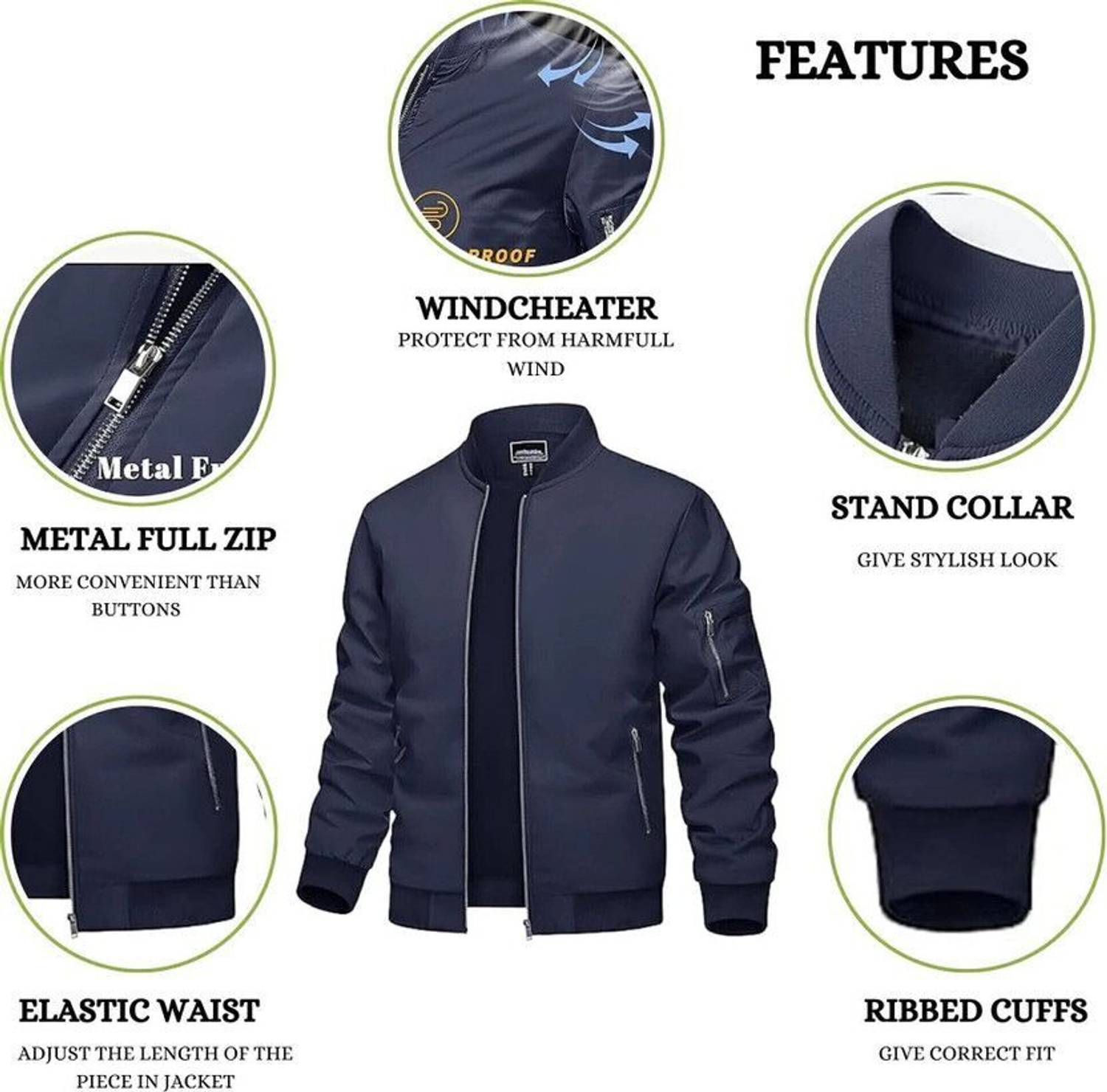 Mia Fashion Full Sleeve Solid Men Jacket - Image 3