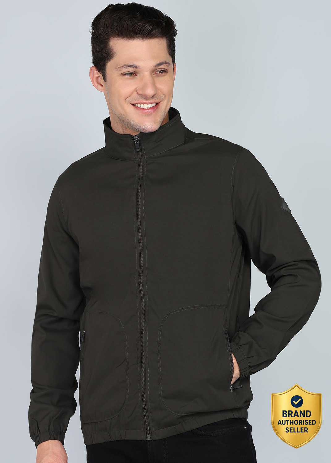 Image of PARK AVENUE Full Sleeve Solid Men Jacket