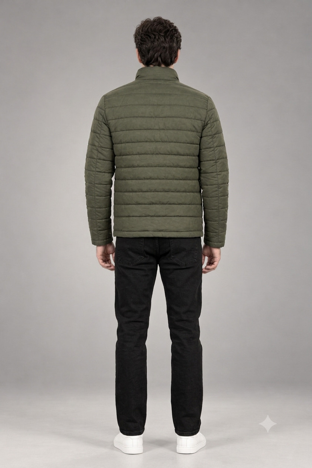 Image of lethx Men Solid Puffer Jacket