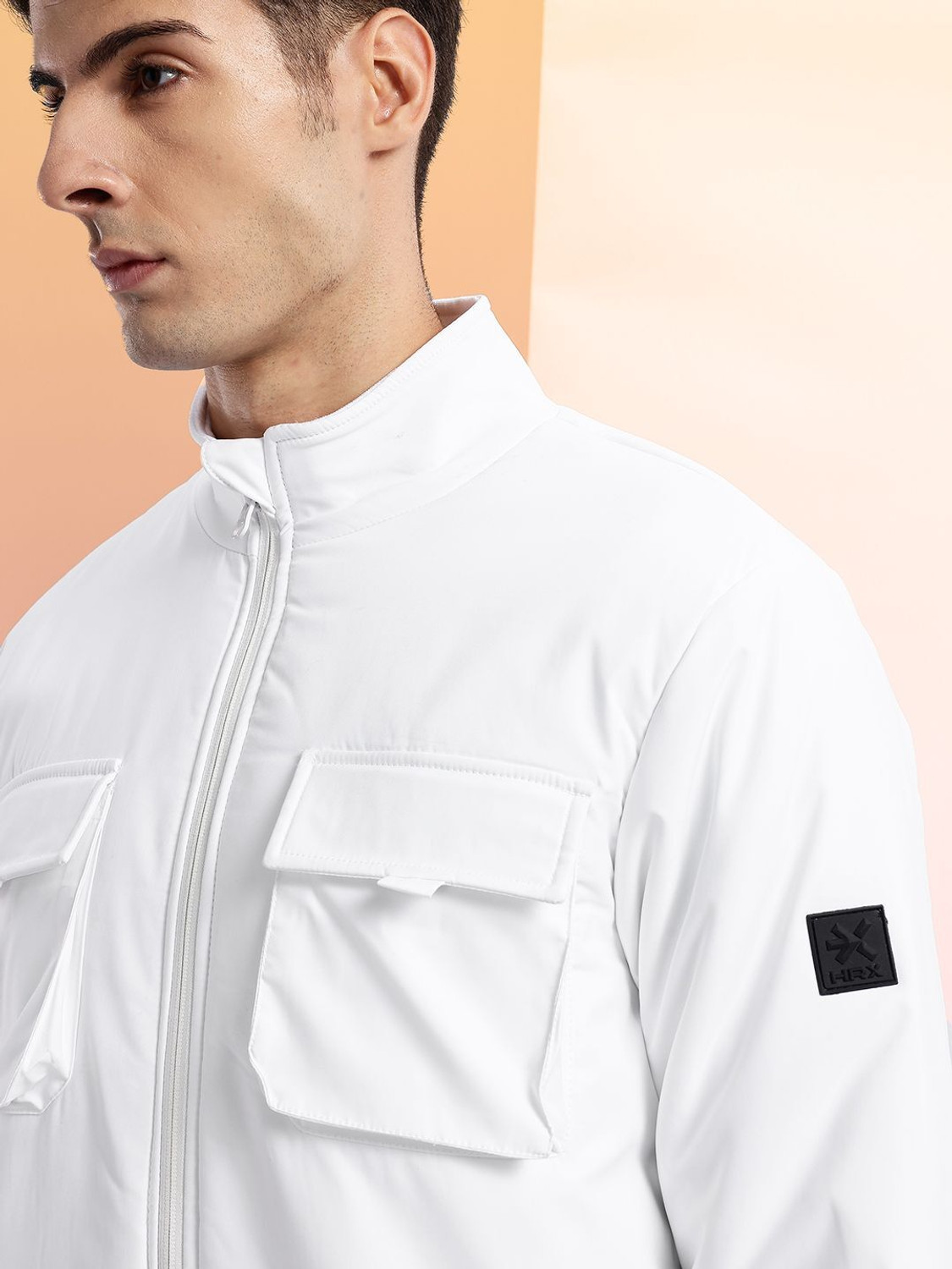 Image of HRX by Hrithik Roshan Men Solid Bomber Jacket
