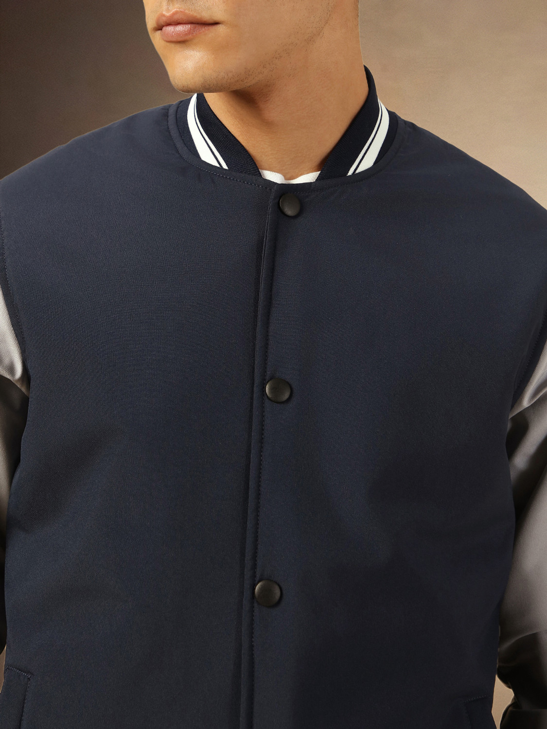 Image of Dennis Lingo Full Sleeve Colorblock Men Jacket