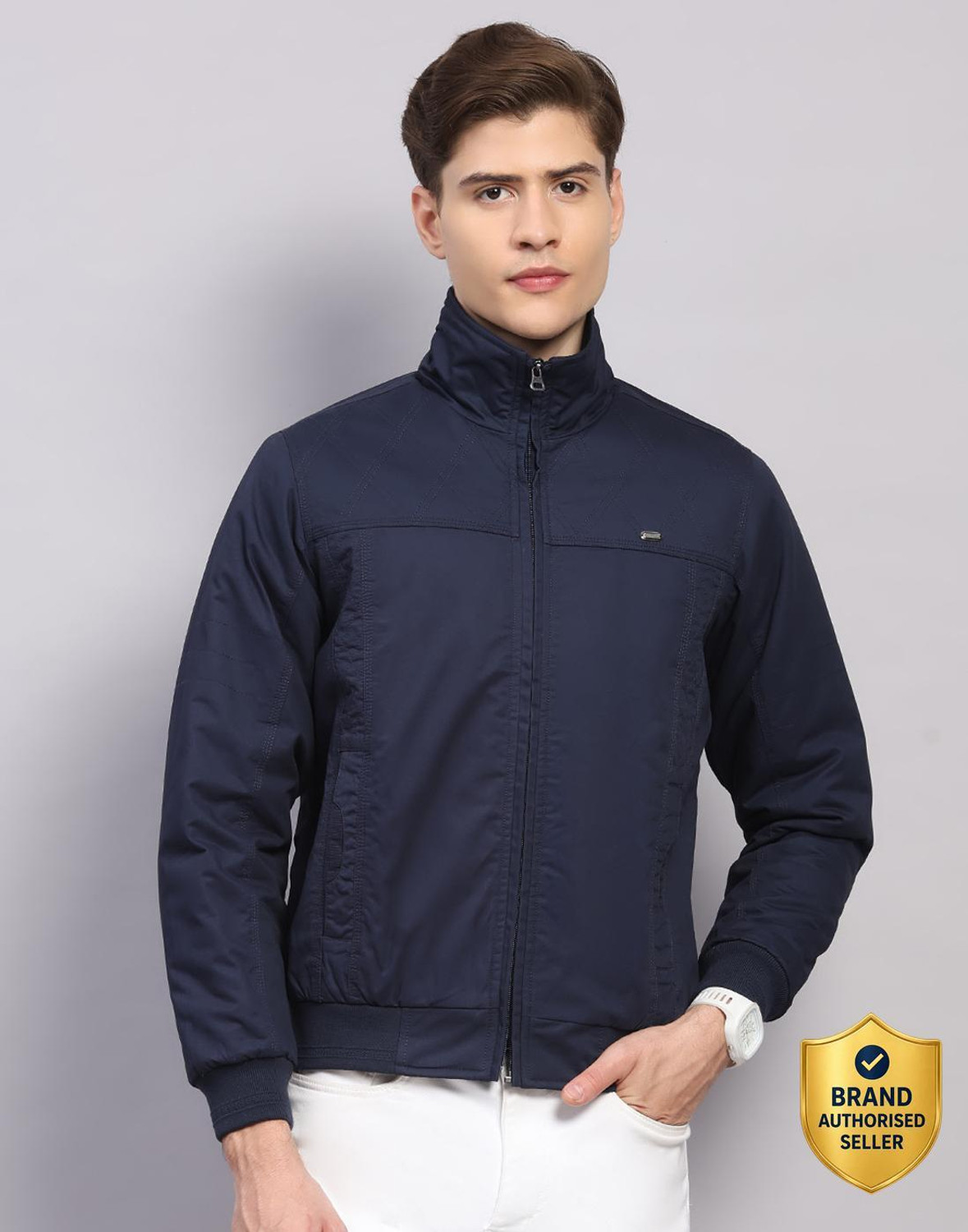 Image of MONTE CARLO Men Solid Casual Jacket
