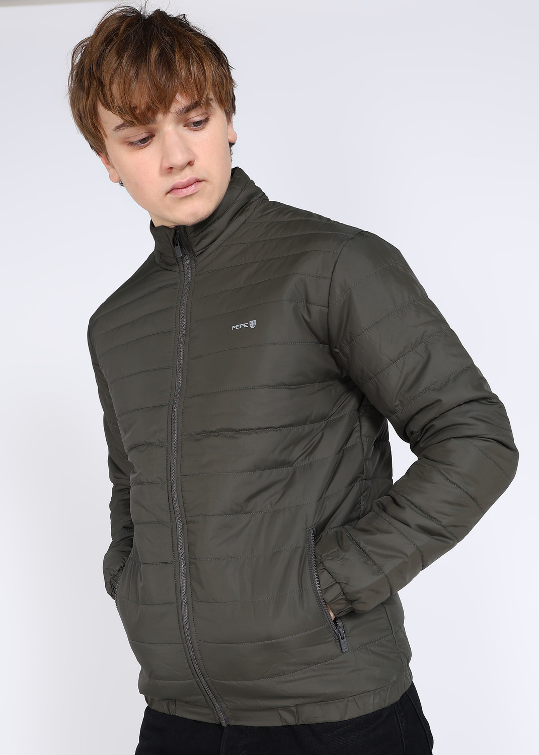 Image of Pepe Jeans Full Sleeve Self Design Men Jacket