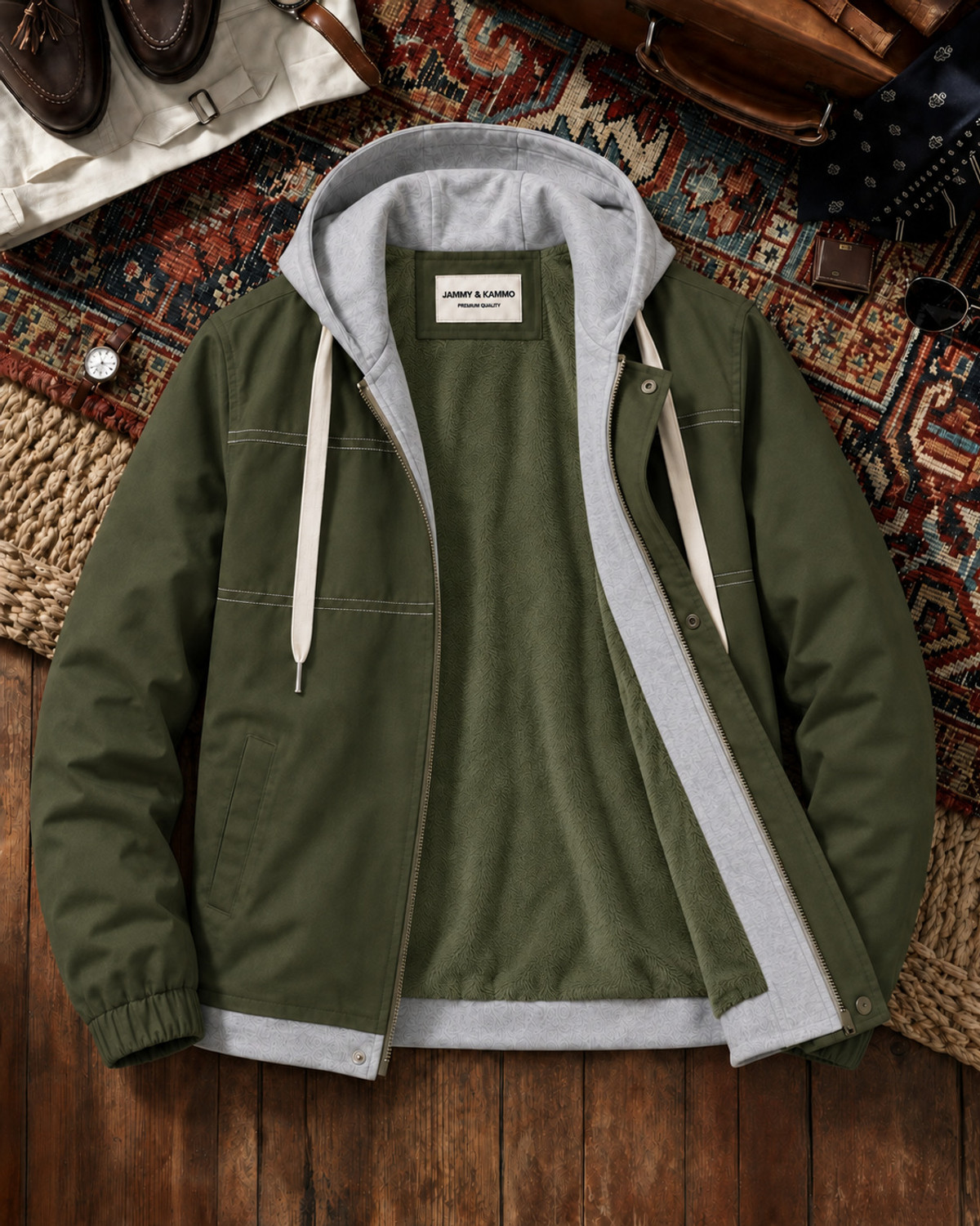 Image of Jammy & Kammo Men Solid Puffer Jacket