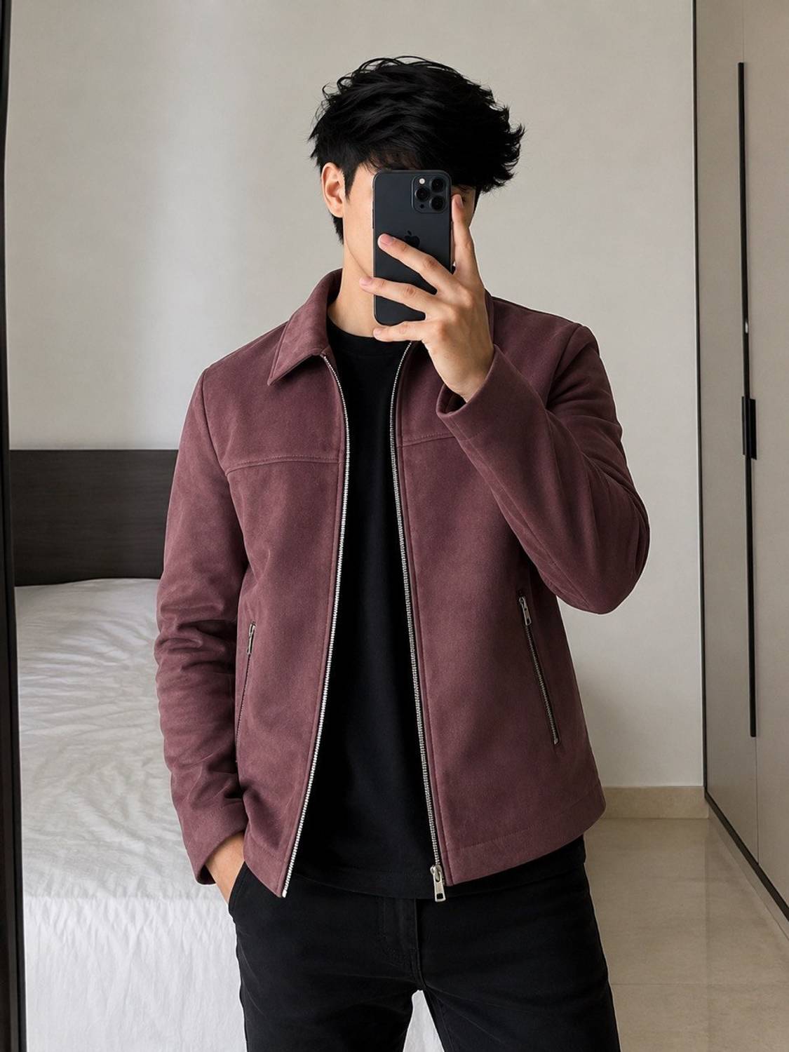 Eddicted Full Sleeve Solid Men Jacket - Image 1