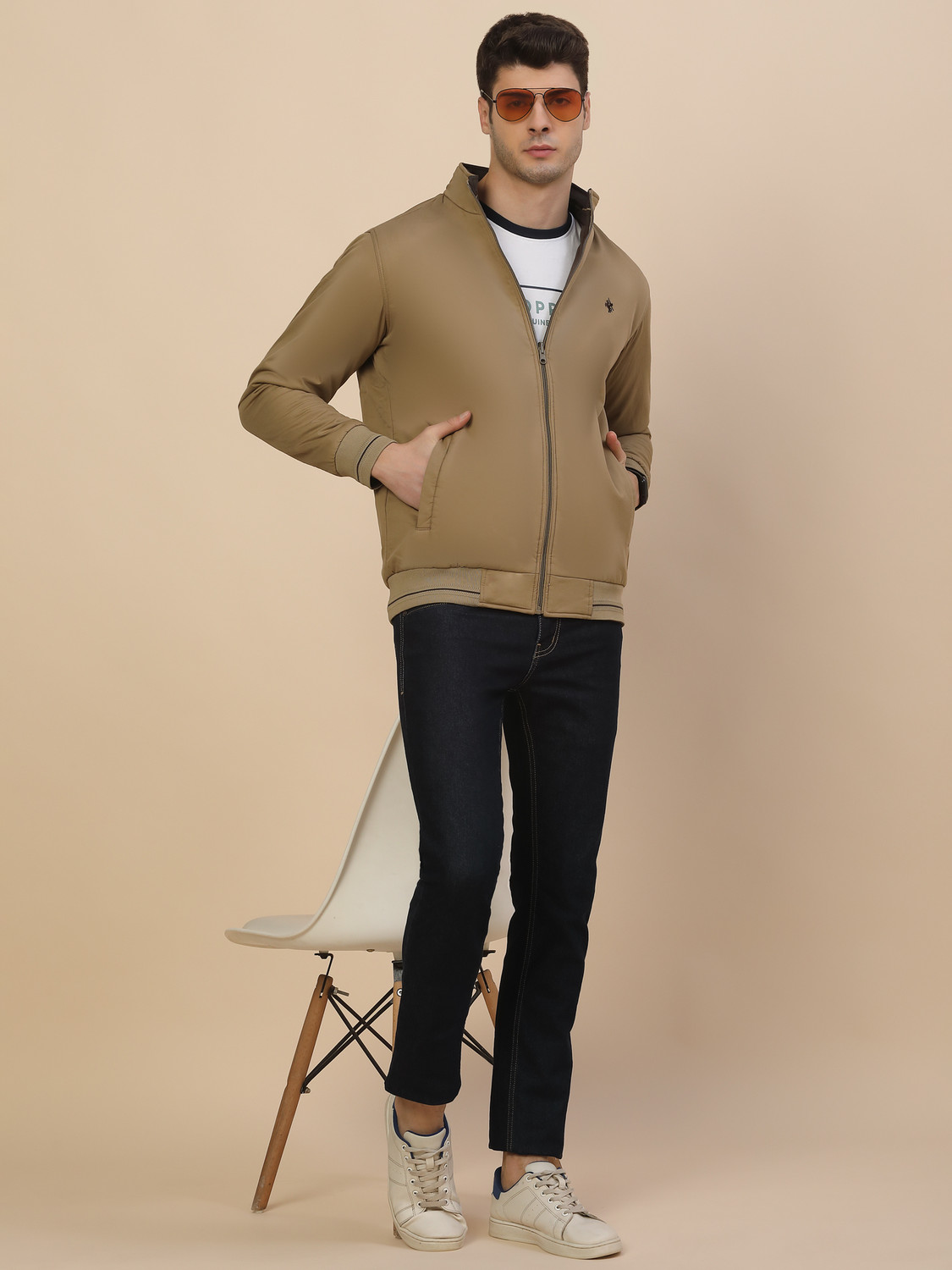 Image of CANTABIL Full Sleeve Solid Men Jacket
