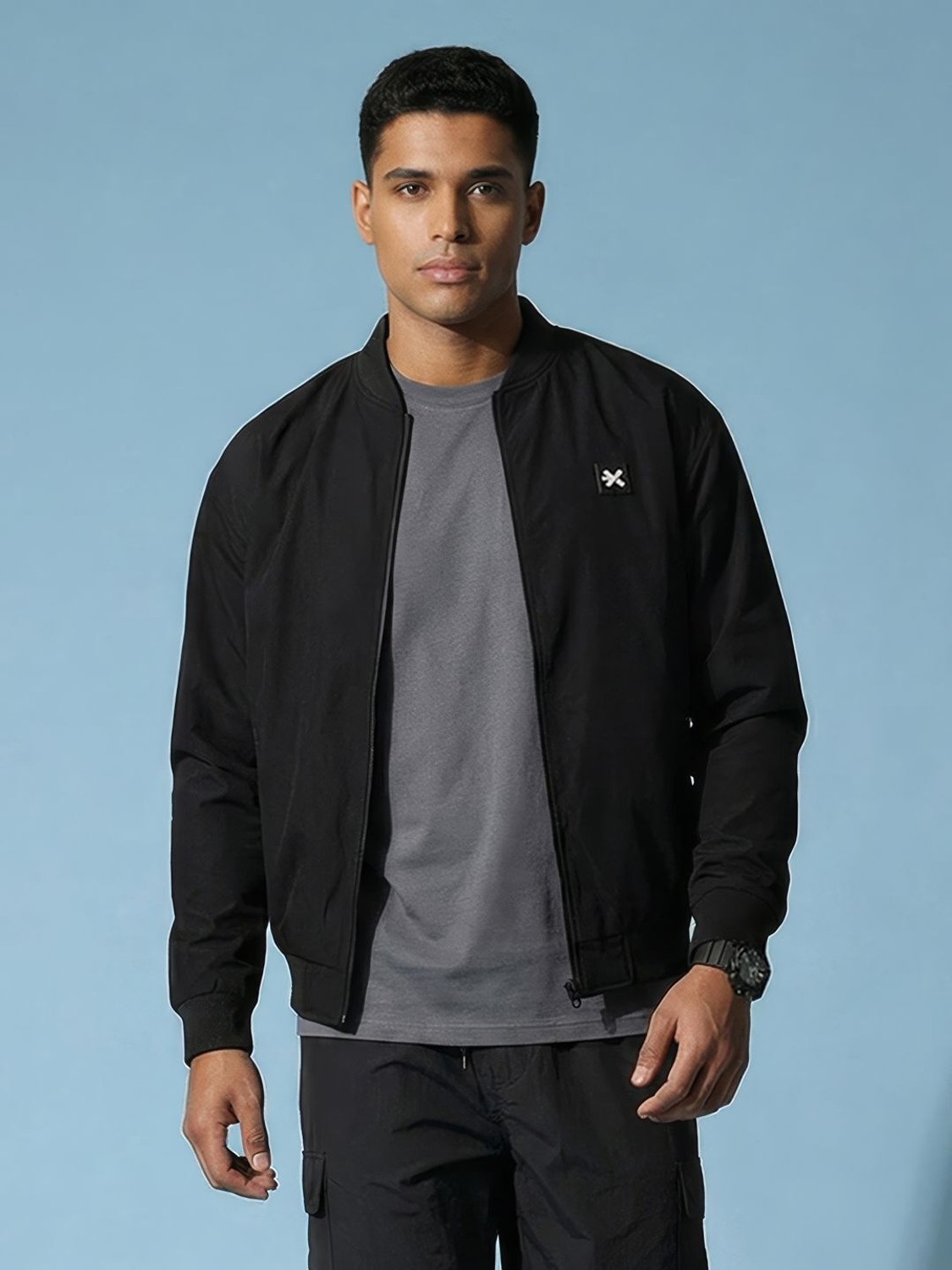 Image of HRX by Hrithik Roshan Full Sleeve Solid Men Jacket