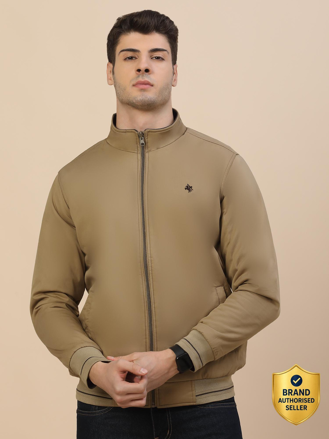 Image of CANTABIL Full Sleeve Solid Men Jacket