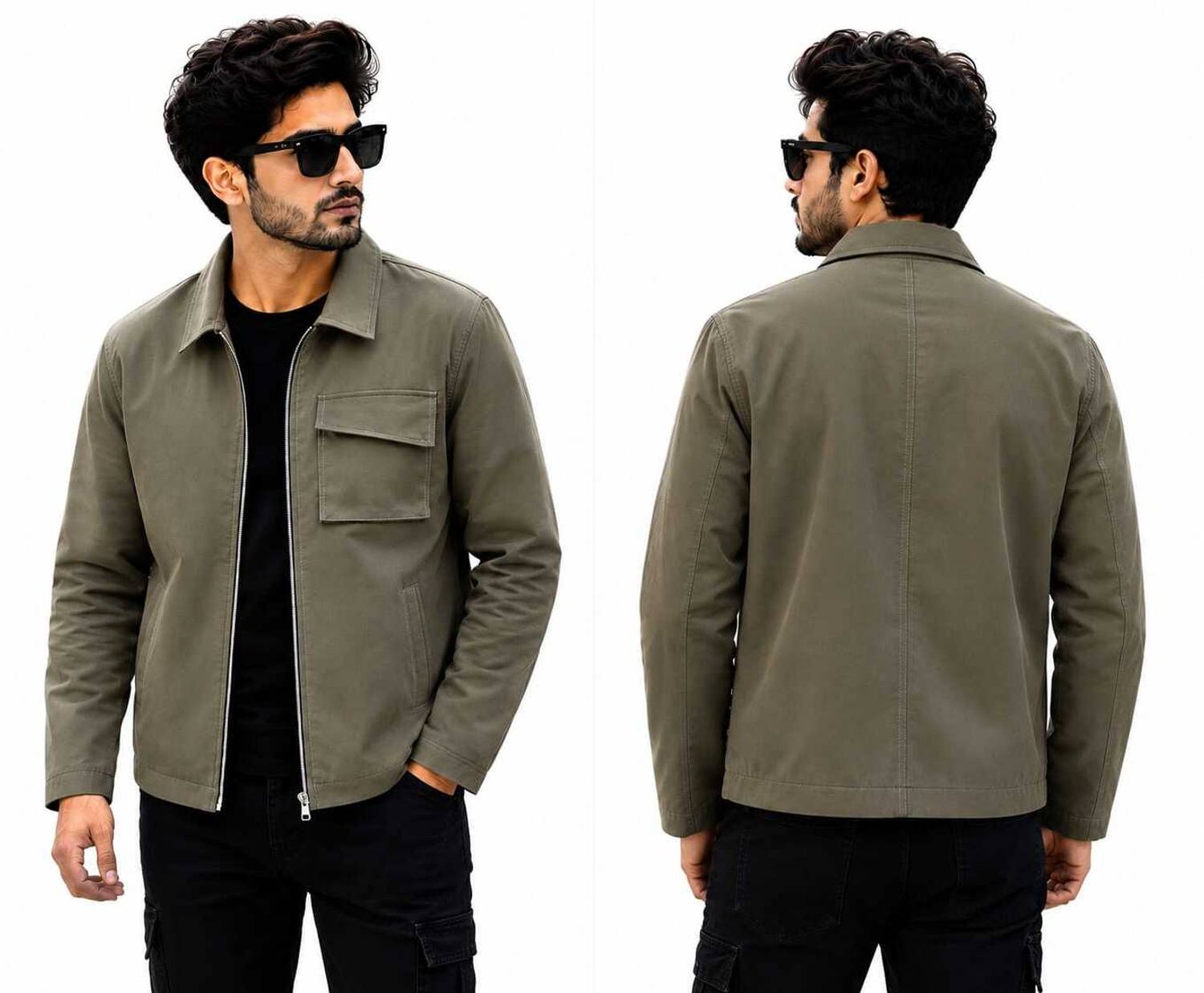 SH HIND Full Sleeve Solid Men Jacket - Image 3