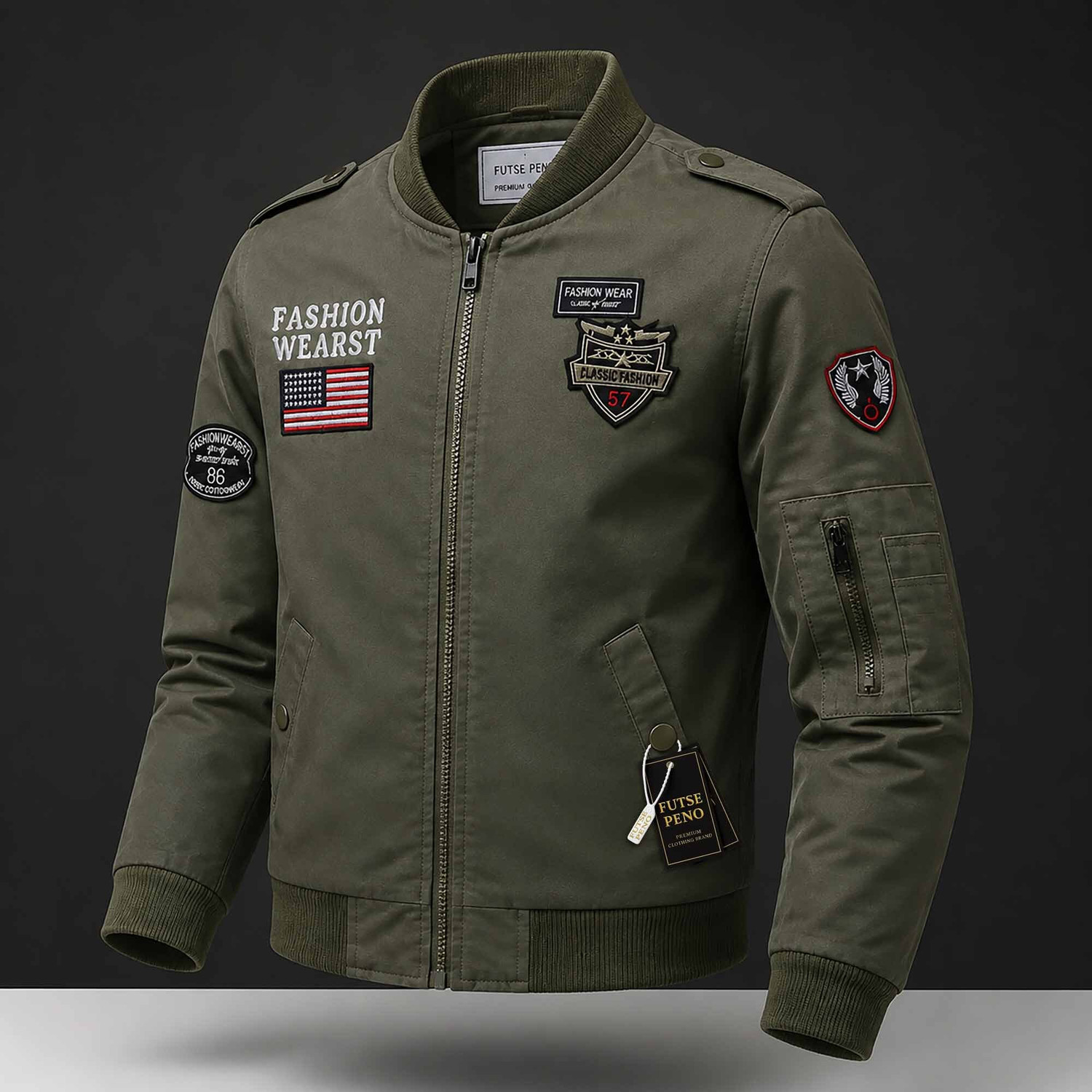 Image of FUTSE PENO Full Sleeve Printed Men Jacket