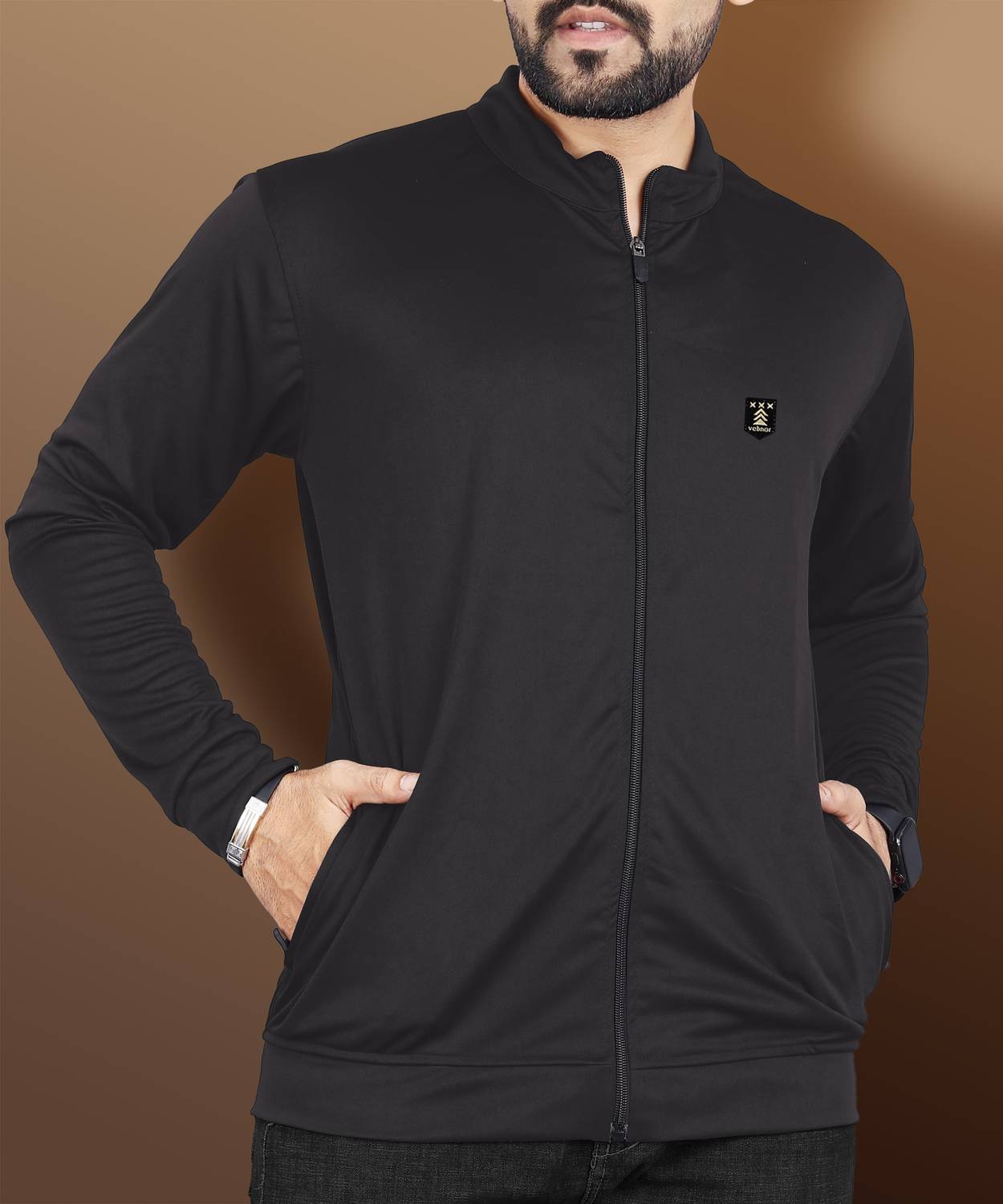 VeBNoR Full Sleeve Solid Men Jacket - Image 3
