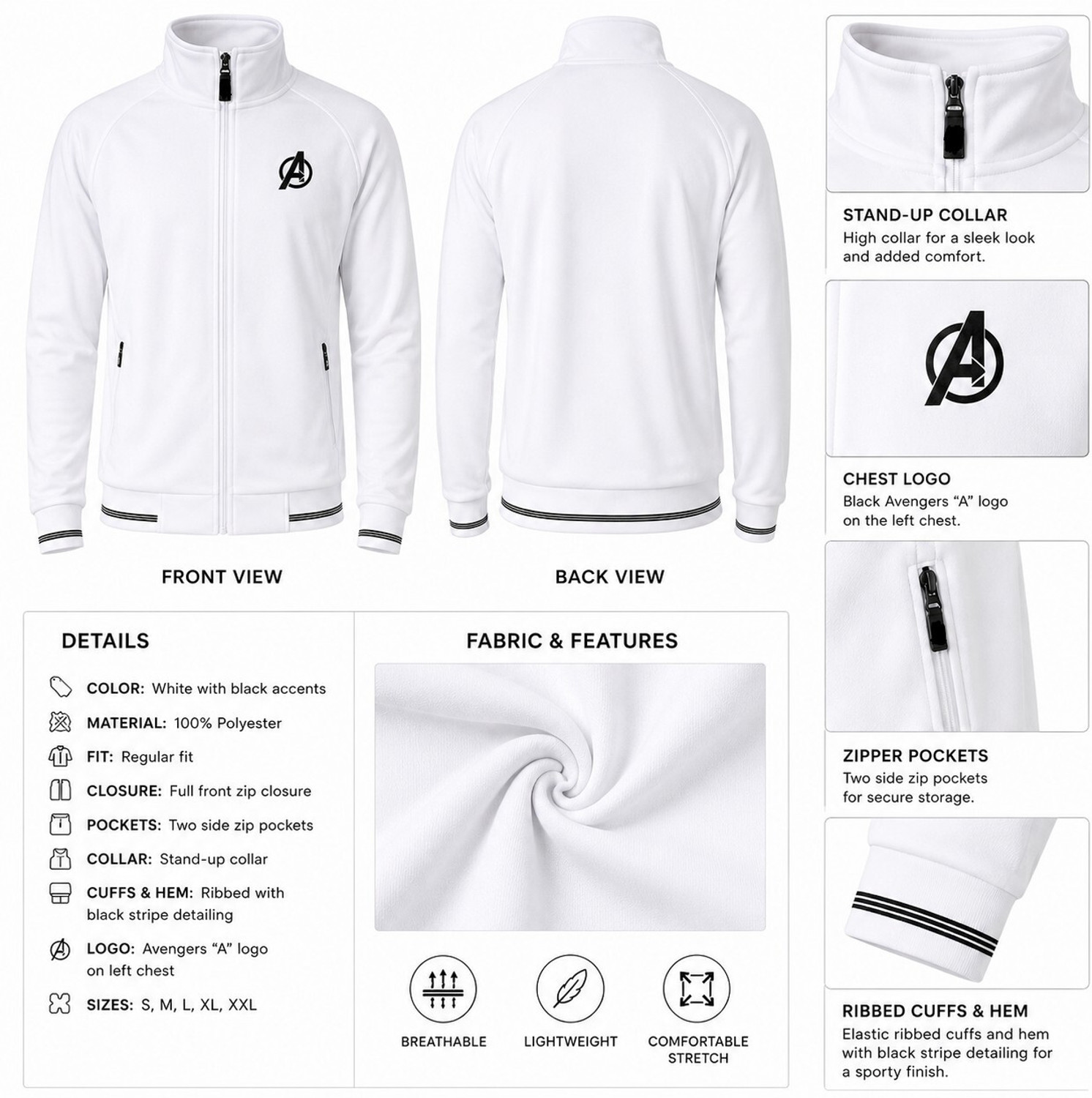 Image of MD faishion Full Sleeve Solid Men & Women Jacket
