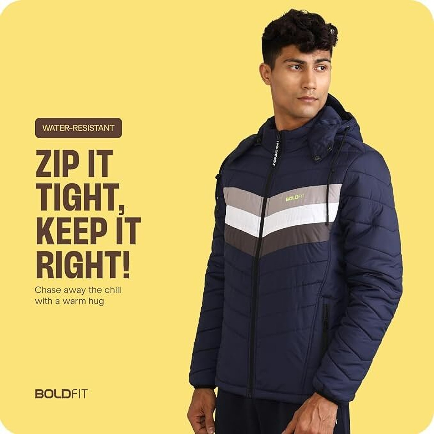Image of BOLDFIT CLOTHING Full Sleeve Colorblock Men Jacket