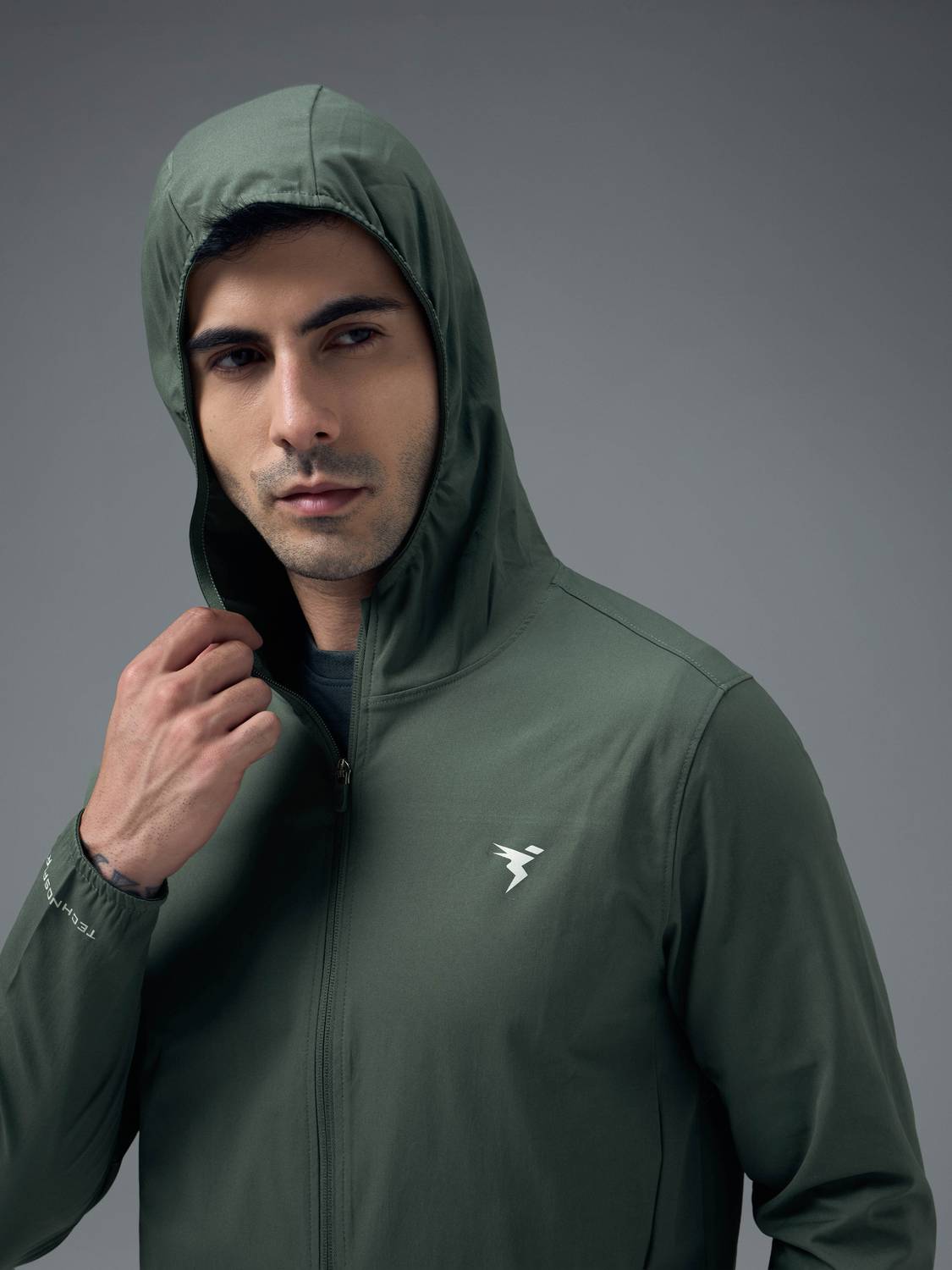 TECHNOSPORT Full Sleeve Solid Men Jacket - Image 3